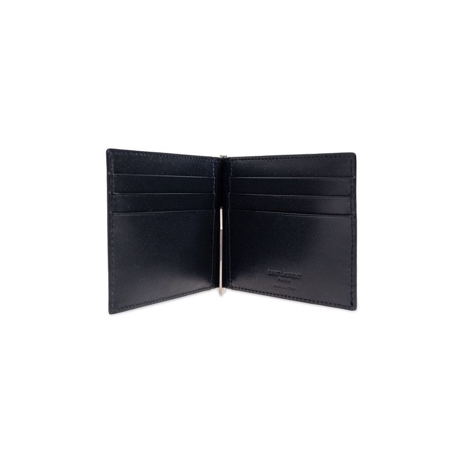 Saint Laurent Paris SAINT LAURENT Black Folding Banknote Case New & Authentic Size ONE SIZE - 2 Thumbnail
