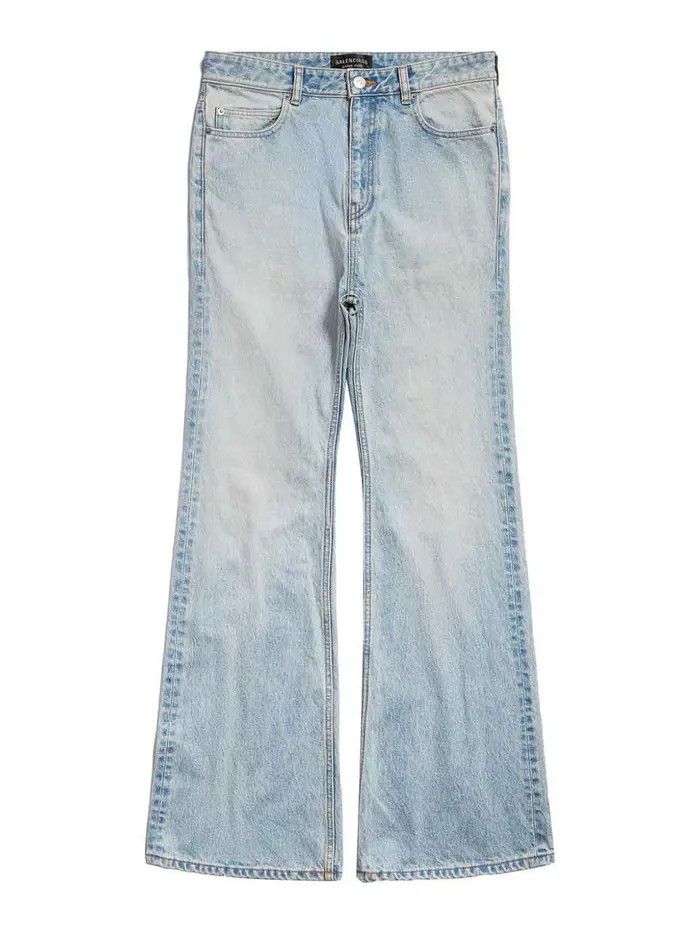 Balenciaga o1bcso1str1225 Flared Pants in Blue Size 28" / US 6 / IT 42 - 1 Thumbnail