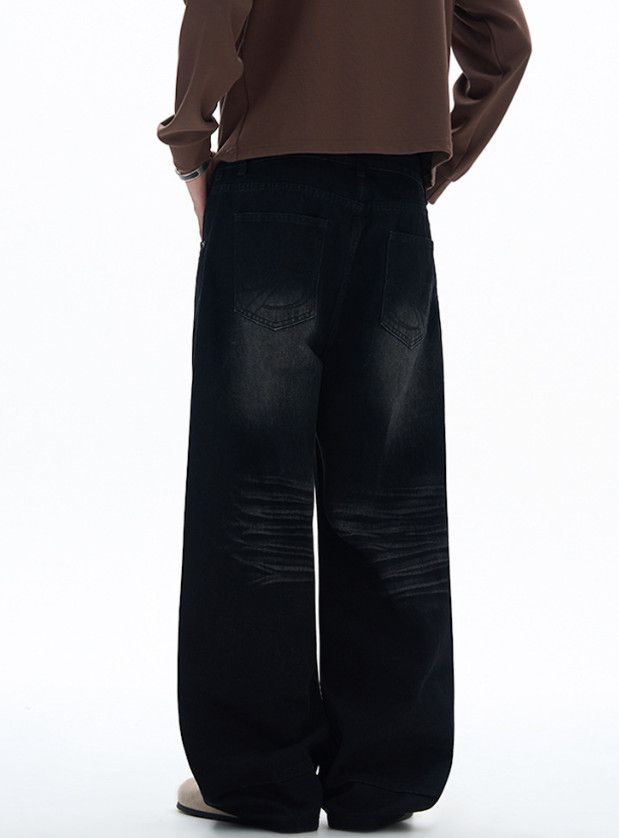 Japanese Brand Vintage American distressed whiskered scimitar loose jeans Size US 32 / EU 48 - 5 Thumbnail