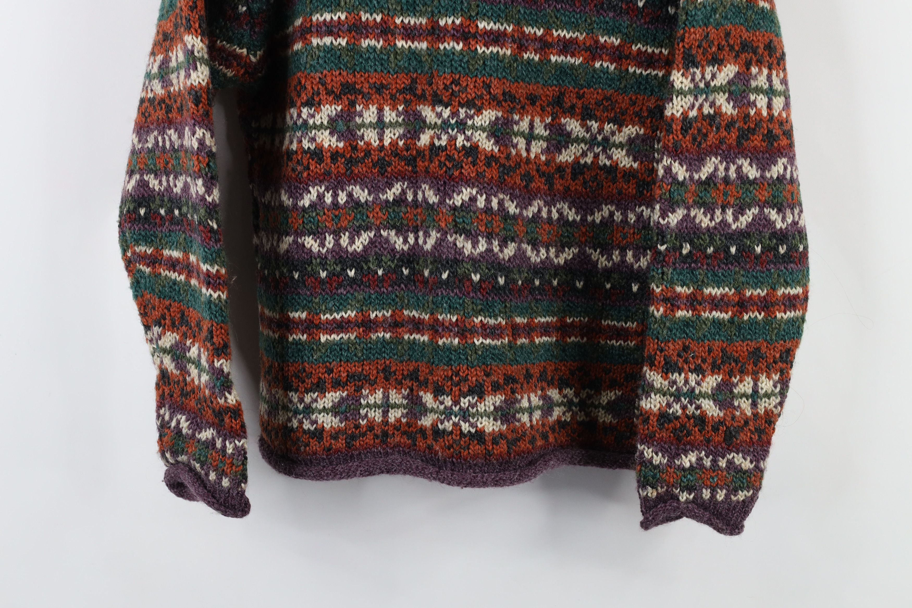 Vintage Vintage 90s Streetwear Blend Marled Knit Fair Isle Sweater Size M / US 6-8 / IT 42-44 - 3 Thumbnail