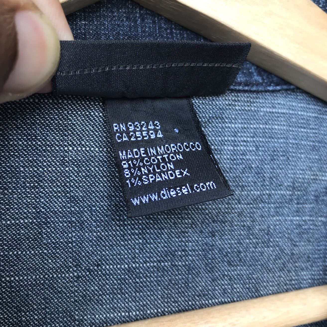 Diesel × Vintage Diesel Y2K Distressed Processed Stretchable Denim Jacket Size US M / EU 48-50 / 2 - 13 Thumbnail