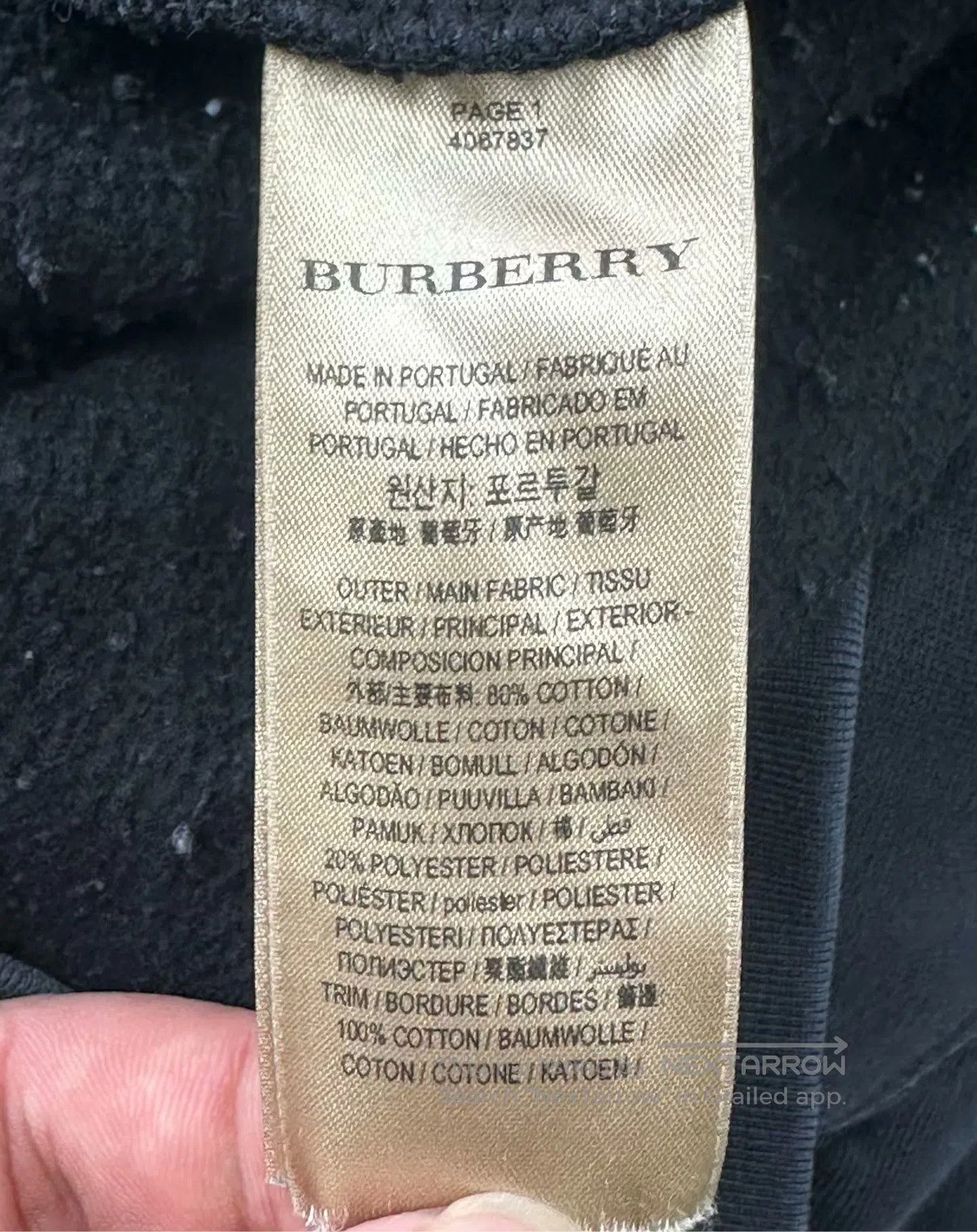 Burberry Burberry Black cursive signature embroidered logo hooded s Size US XS / EU 42 / 0 - 4 Thumbnail