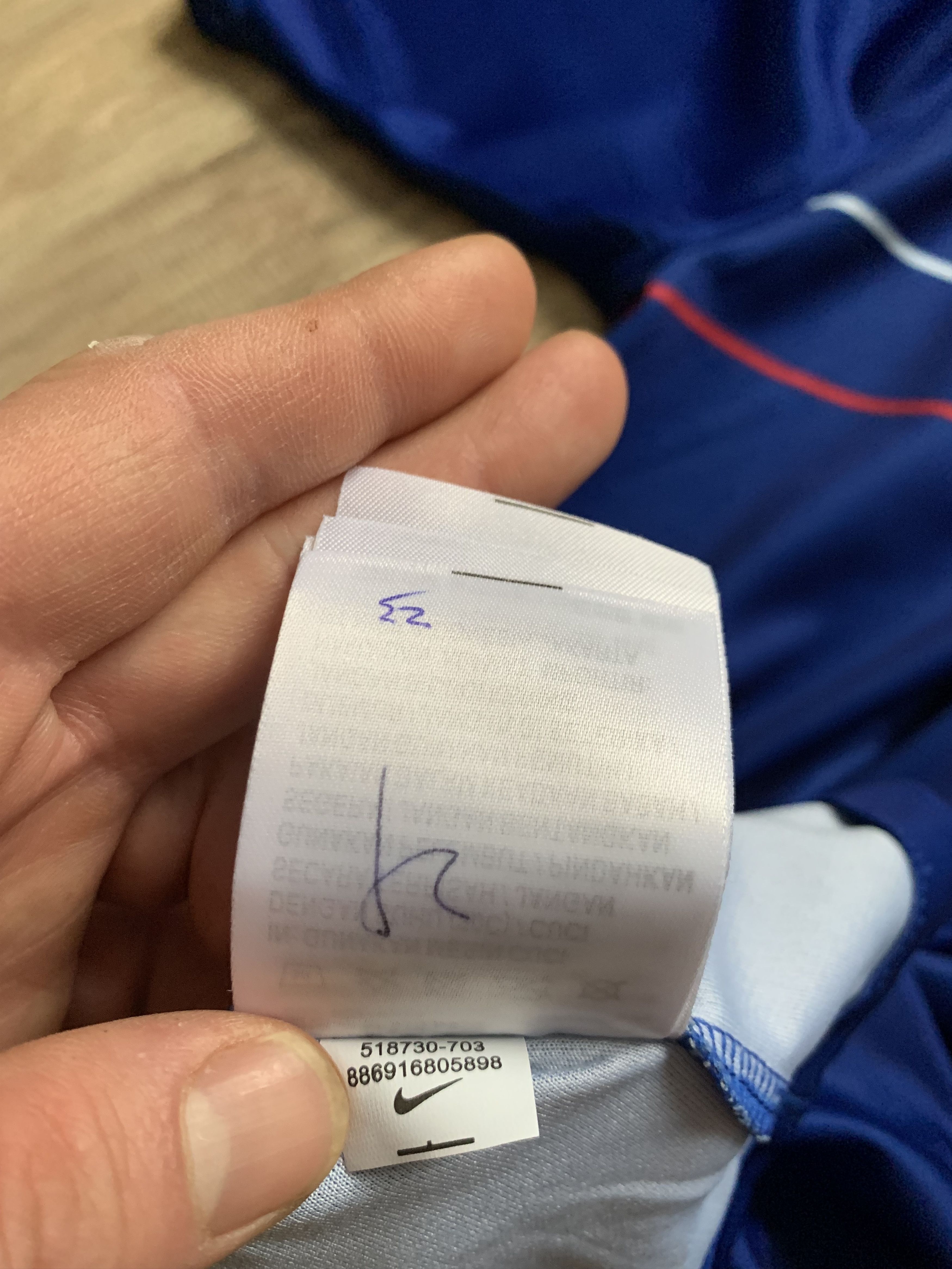 Nike Nike Chelsea Home Football Shirt #10 Eden Hazard 2019-2020 Size US XXL / EU 58 / 5 - 11 Thumbnail
