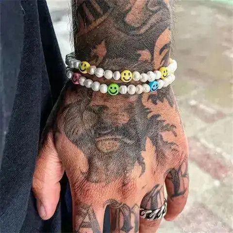 Jewelry Colourfull Smile Double Layered Bracelet Size ONE SIZE - 2 Thumbnail