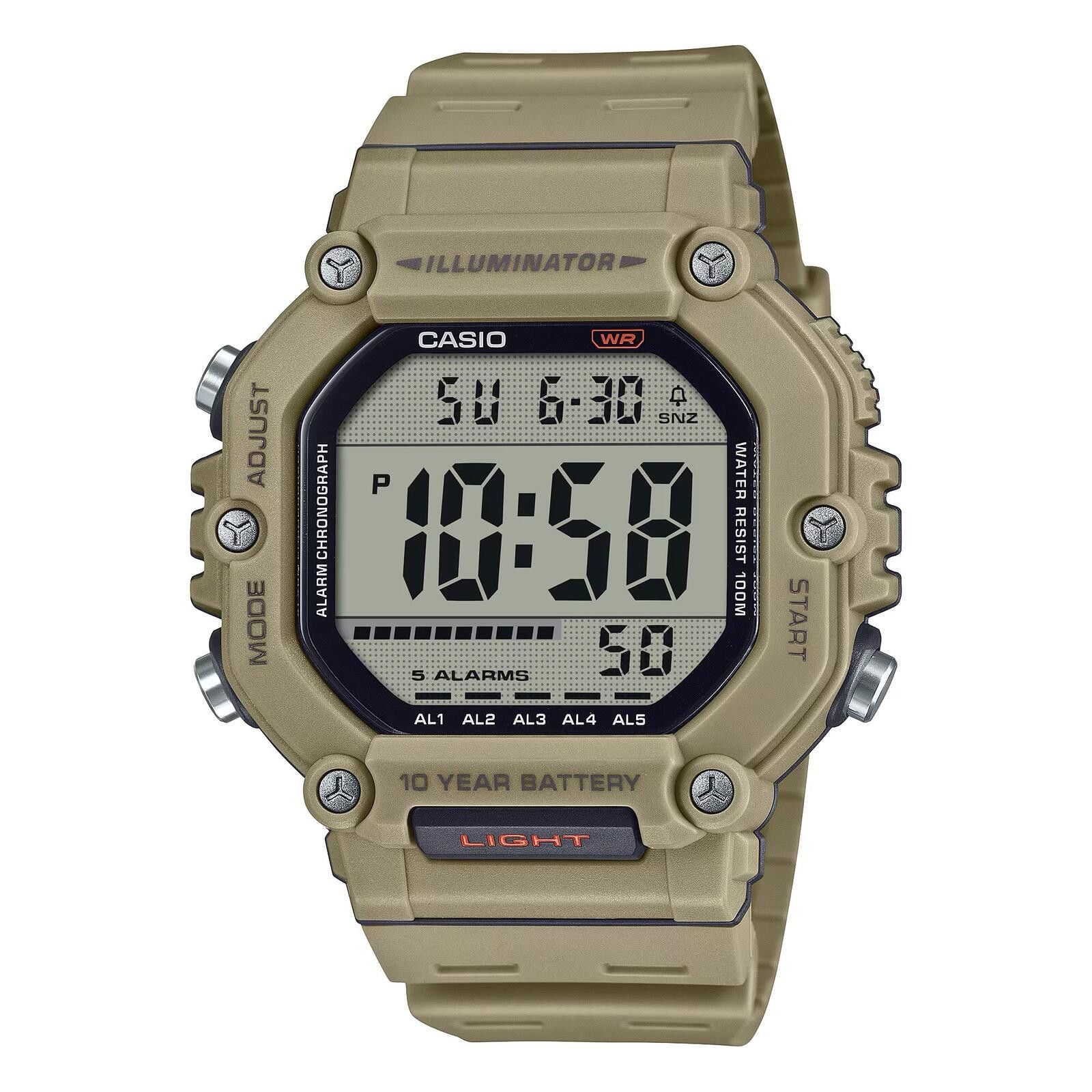 Casio Casio Men's Tan Watch - AE-1600H-5AVCF Size ONE SIZE - 1 Preview