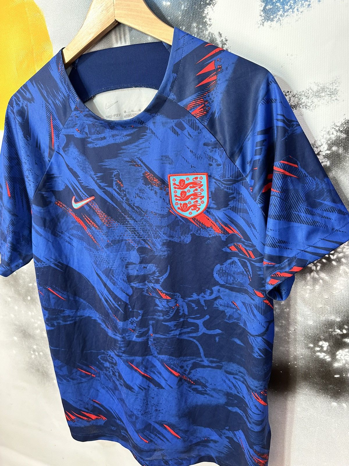 Nike Nike England Pre Match Jersey 2022/2203 Size US XL / EU 56 / 4 - 3 Thumbnail