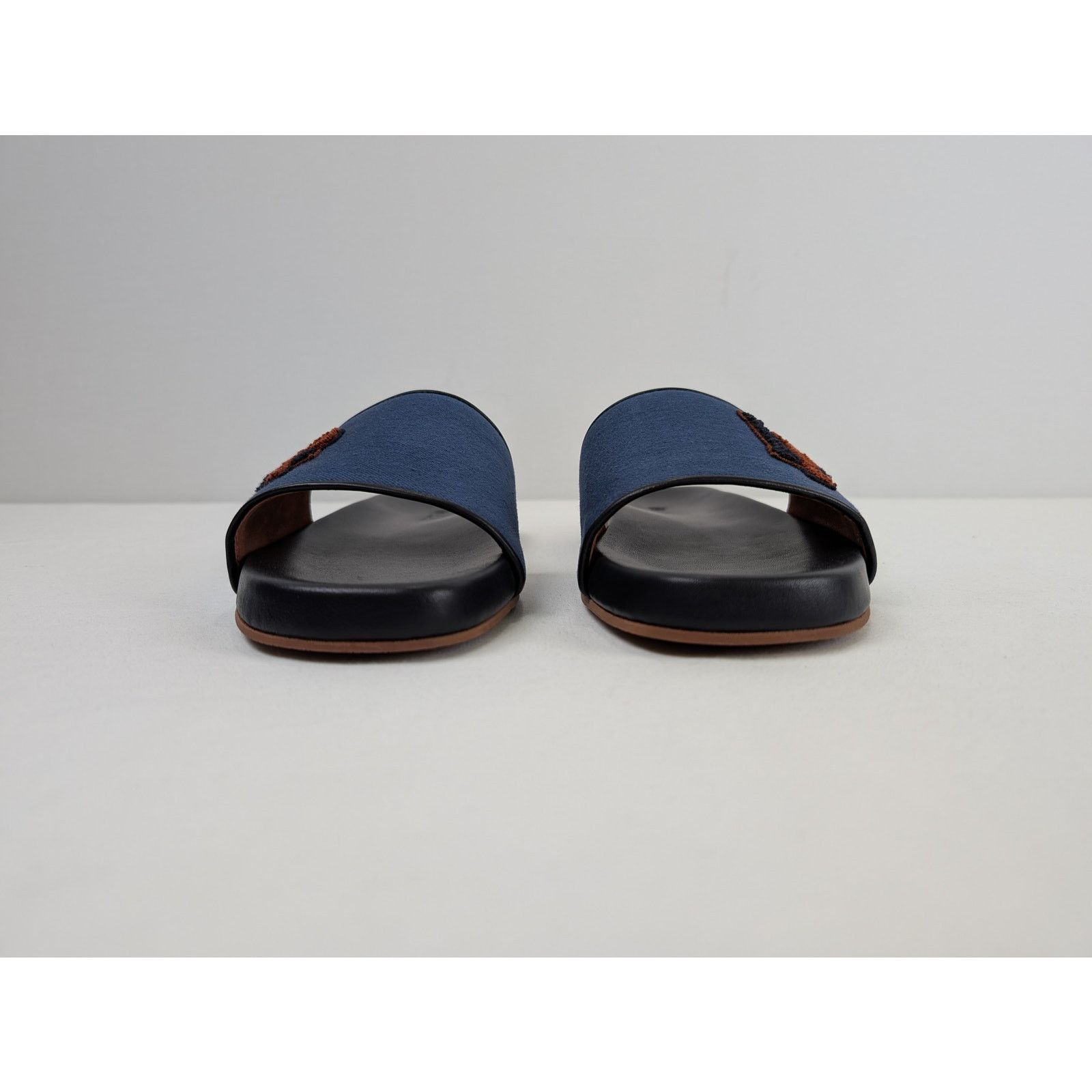 Loro Piana o1rshd1 Sea-Slide LP College Walk New York Dy in Blue/Black Size US 12 / EU 45 - 10 Thumbnail