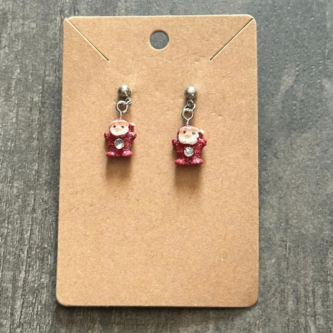 Other red santa dangly earrings Size ONE SIZE - 1 Thumbnail