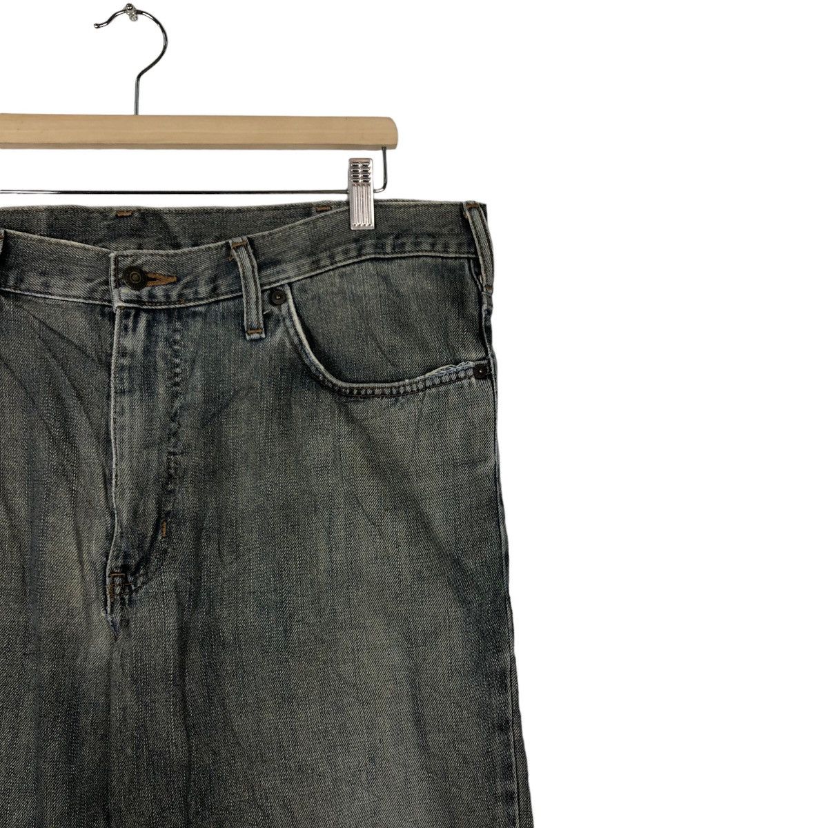 Japanese Brand 🔥90’s Vintage Edwin Distressed Denim Jeans Blue Tag Japan Size US 40 / EU 56 - 5 Thumbnail