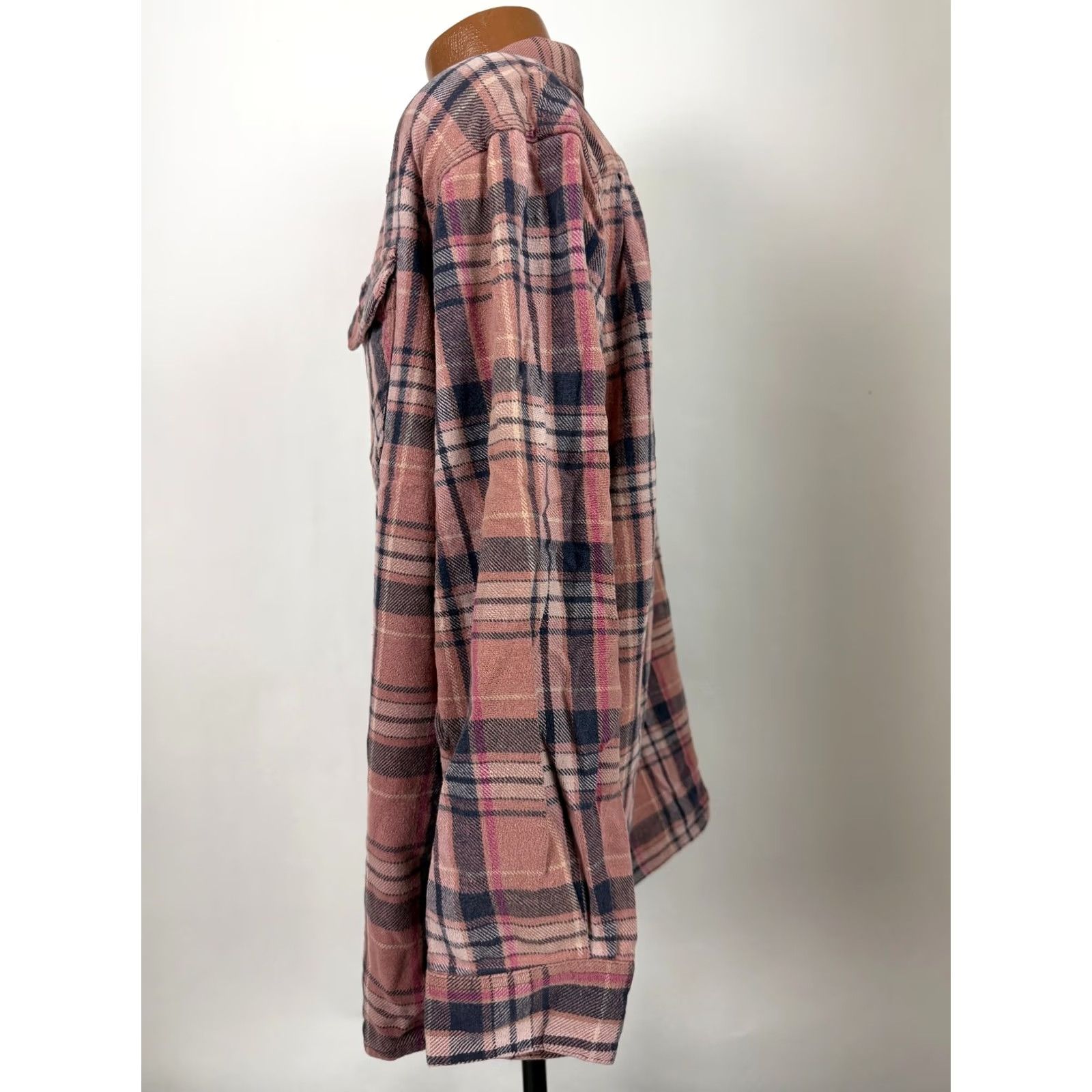 Vintage VINTAGE Heavyweight Flannel Shirt Men XL Dusty Rose Plaid Rugged Work Outdoors Size US XL / EU 56 / 4 - 6 Thumbnail