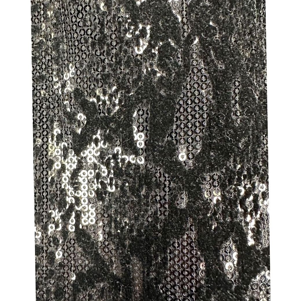 Guess GUESS Skirt Womens Small Black Snake Print Sequins Mini Casual Party Womens NEW Size 28" / US 6 / IT 42 - 5 Thumbnail
