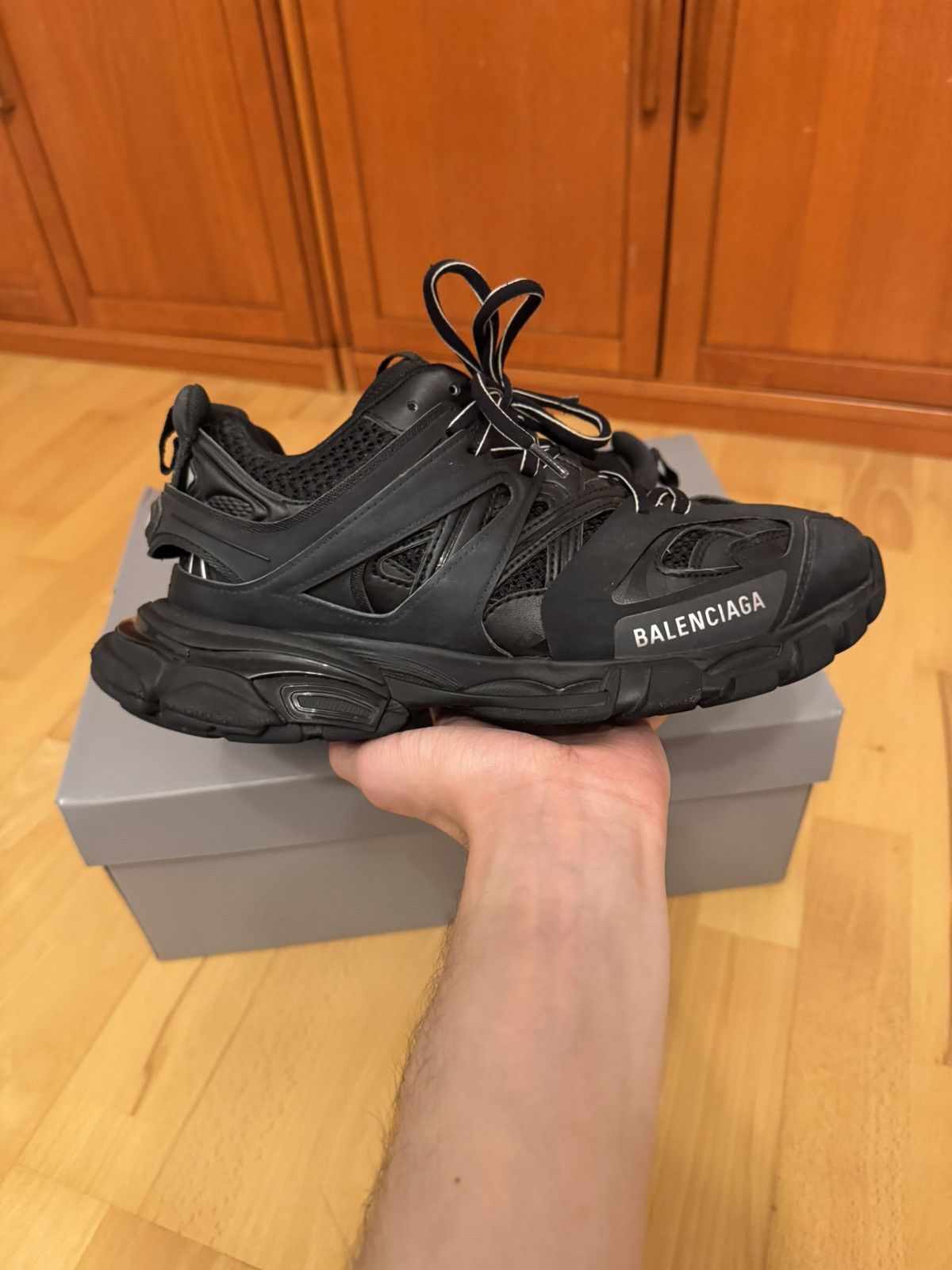 Balenciaga Balenciaga Track Triple Black Size US 7 / EU 40 - 3 Thumbnail