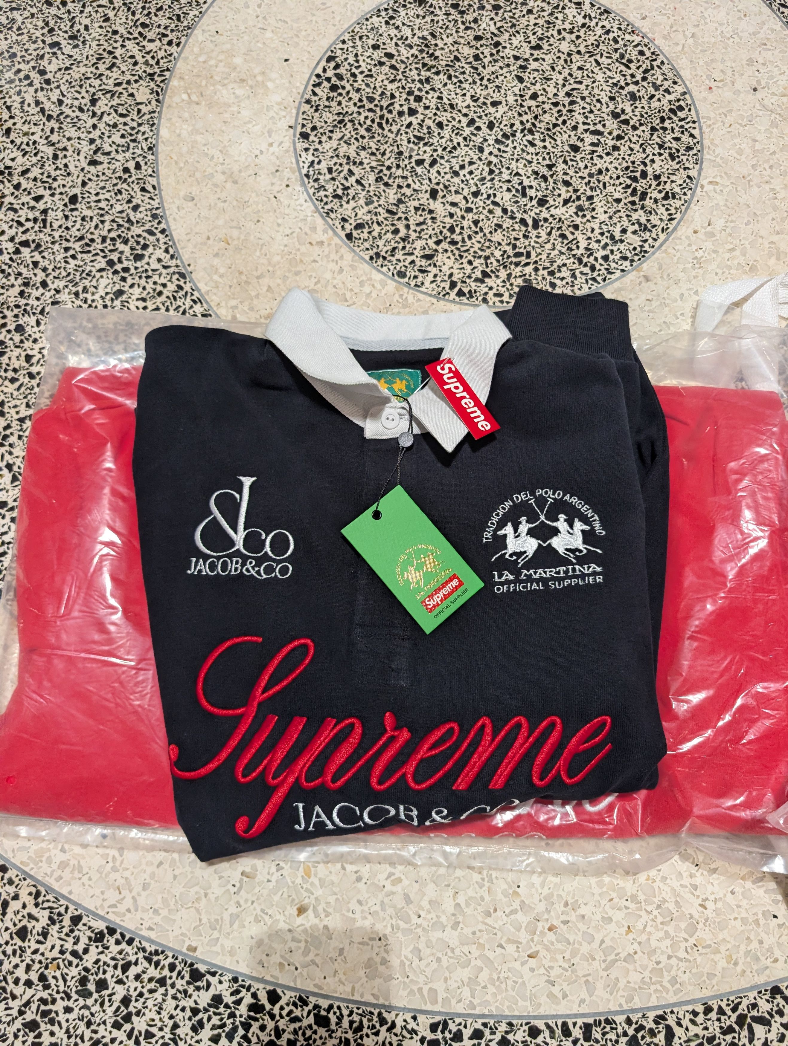 Supreme Supreme Heavenly Silk Polo FW22 black | Grailed