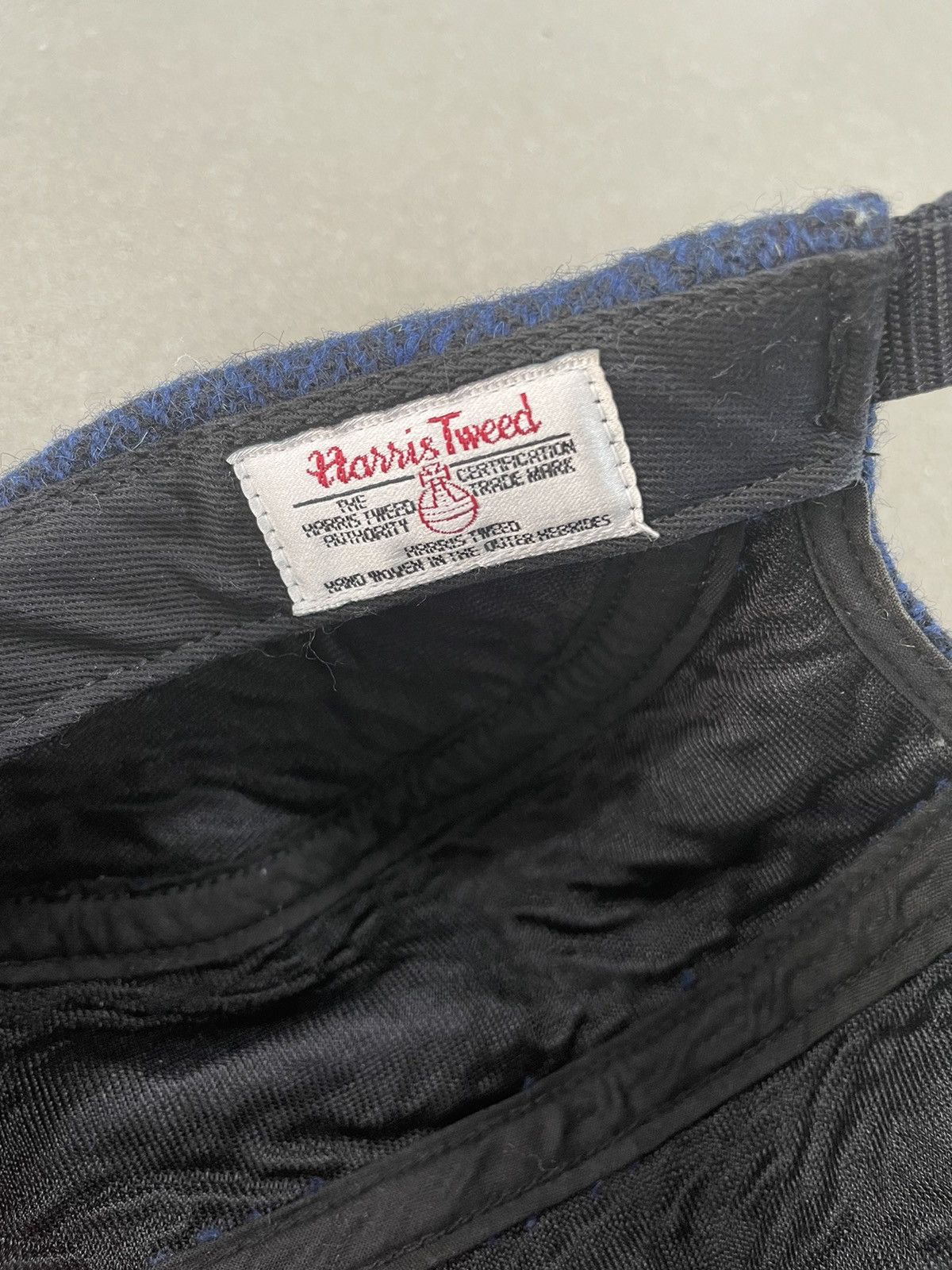 Supreme MINT: F/W 2012 Supreme x Harris Tweed Herringbone Cap "Blue" Size ONE SIZE - 7 Thumbnail