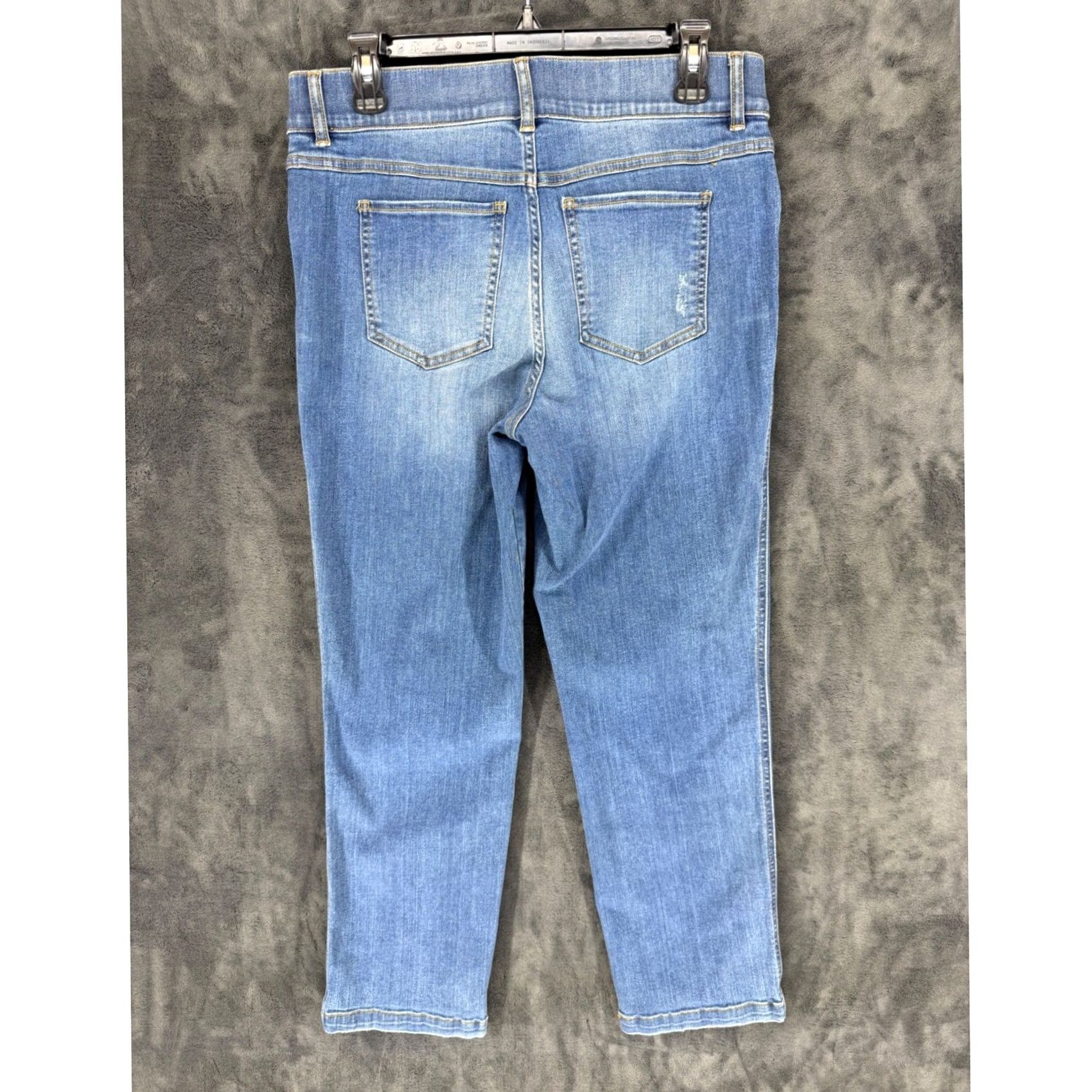 Spanx Spanx Womens Ankle Straight Leg Jeans Vintage Indigo Blue Pull On 20356R Size L Size 36" / US 14 / IT 50 - 7 Thumbnail
