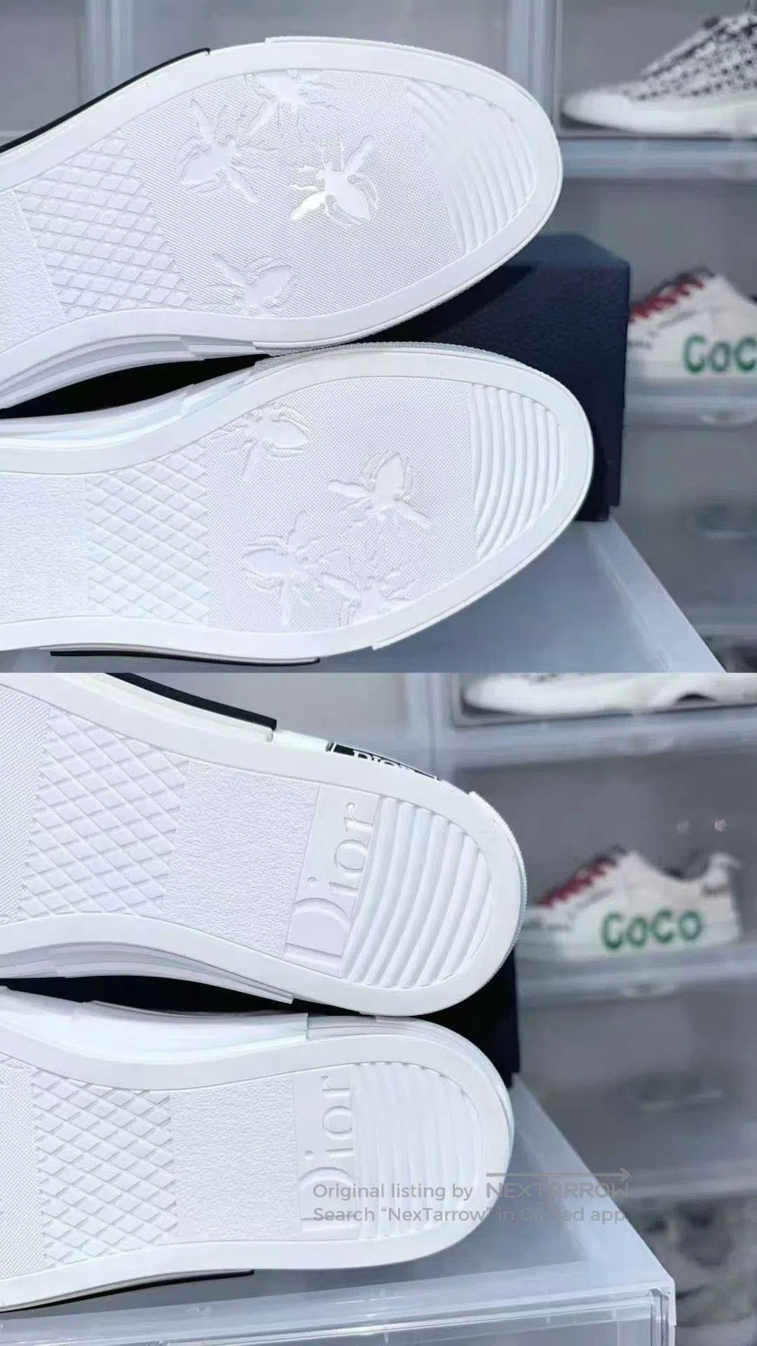 Dior dior b23 full print white and red sneakers. Size US 10.5 / EU 43-44 - 7 Thumbnail