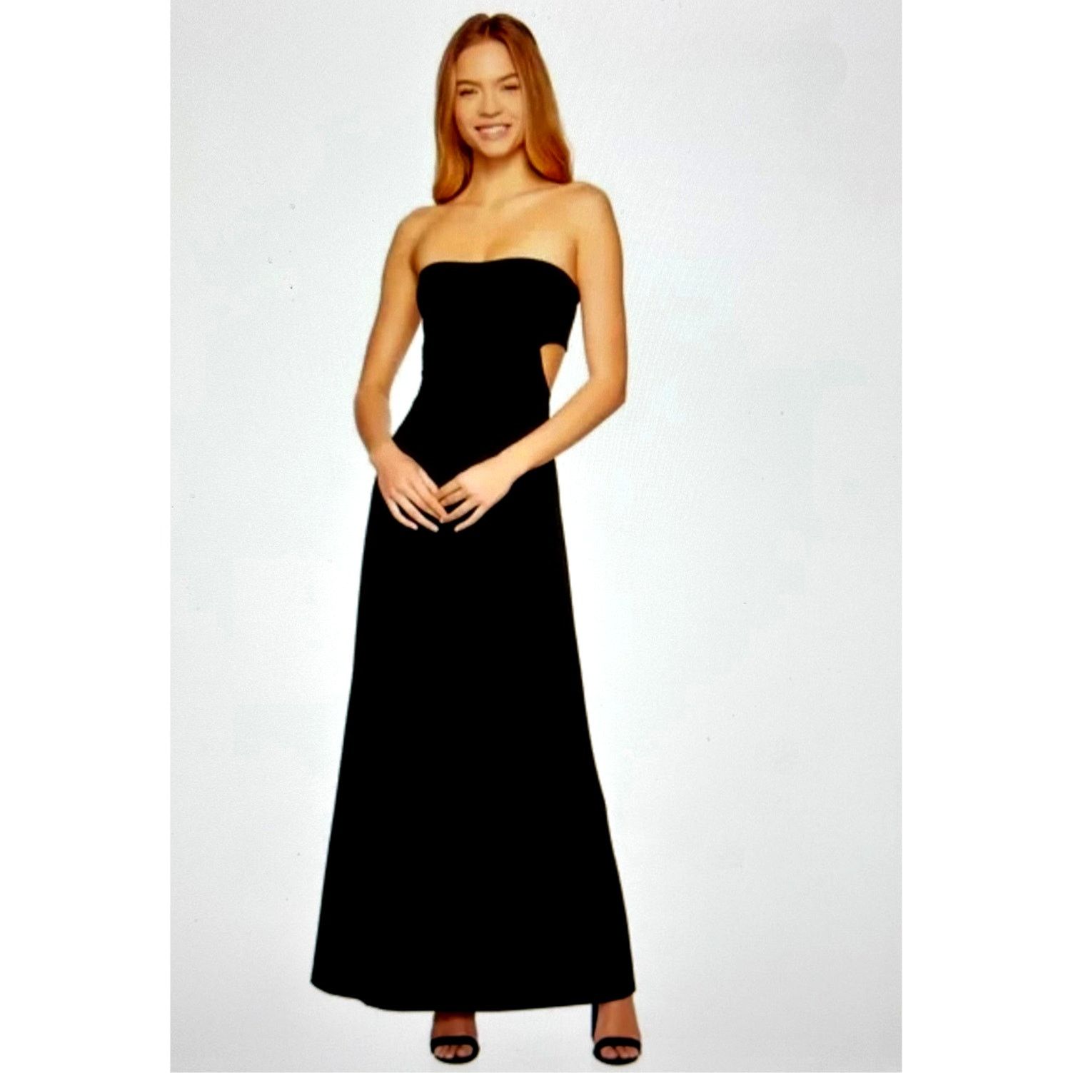 Susana Monaco Susana Monaco Strapless Cut Out Back Maxi Dress Snapdragon L Size L / US 10 / IT 46 - 13 Thumbnail