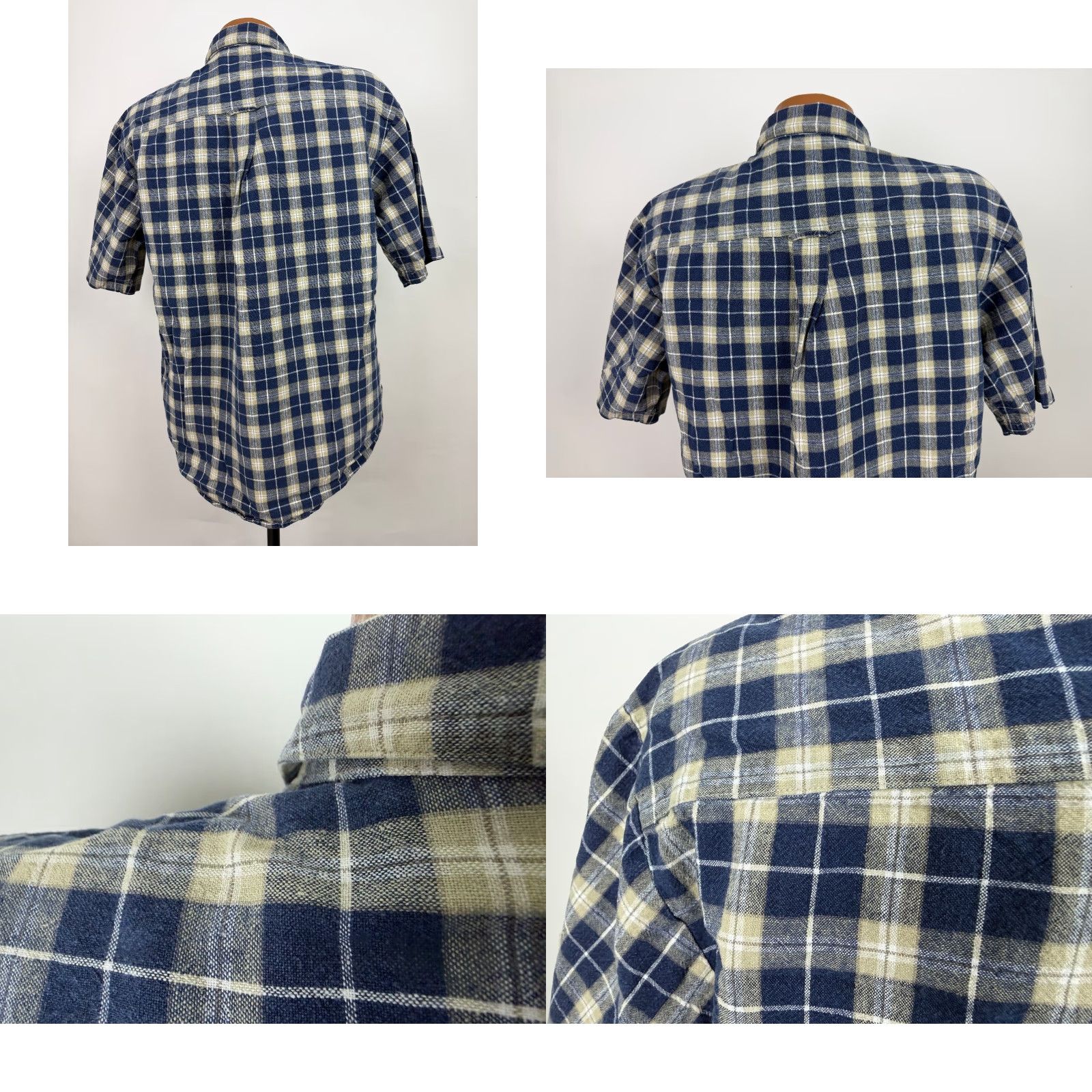 Vintage VINTAGE Northwest Territory 90s Plaid Button-Up Shirt Men Medium Blue Linen Blend Casual Grunge Size US M / EU 48-50 / 2 - 8 Thumbnail
