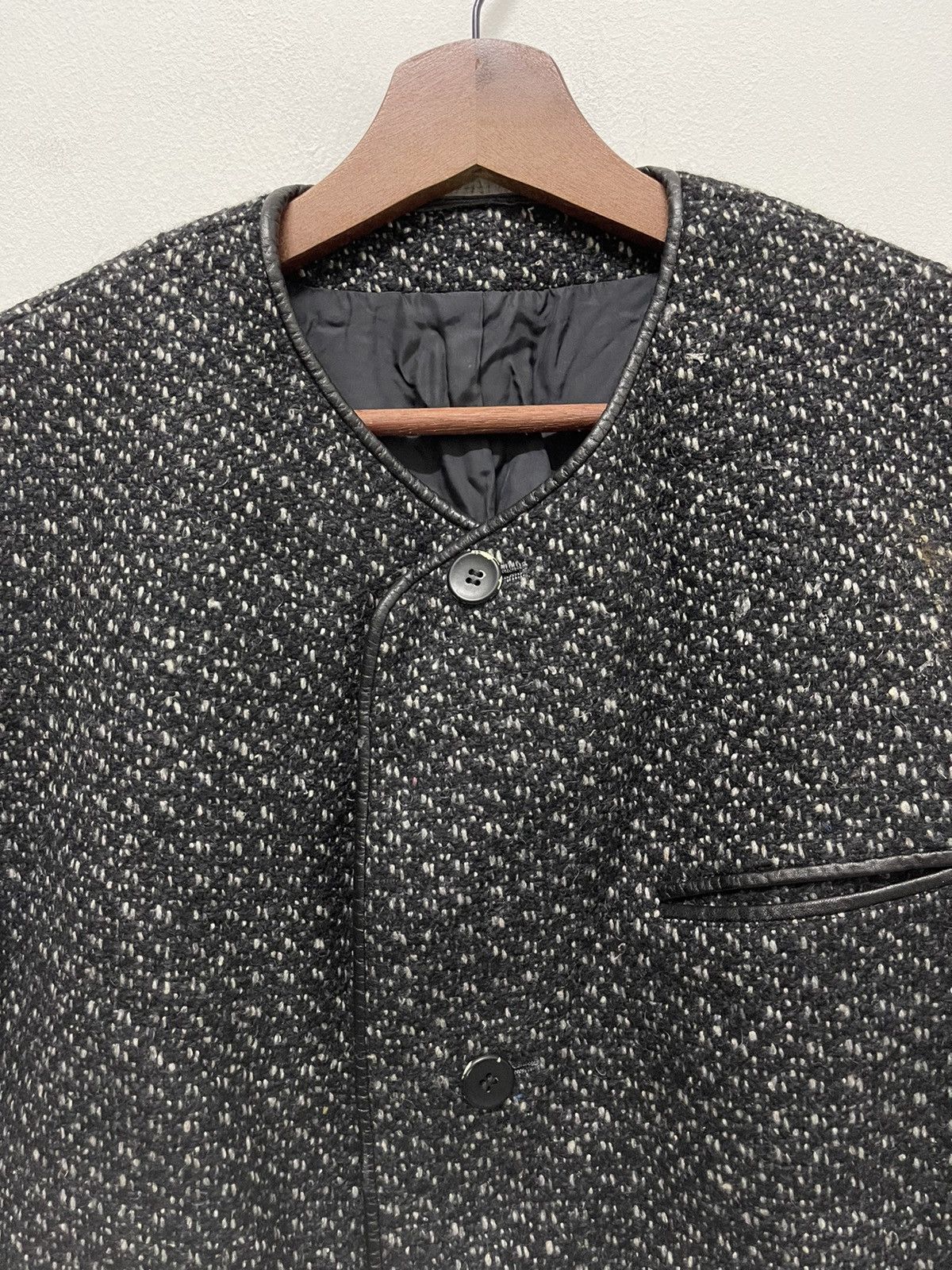 Yohji Yamamoto 🔥RARE🔥VINTAGE YOHJI YAMAMOTO TWEED JACKET Size US M / EU 48-50 / 2 - 4 Thumbnail