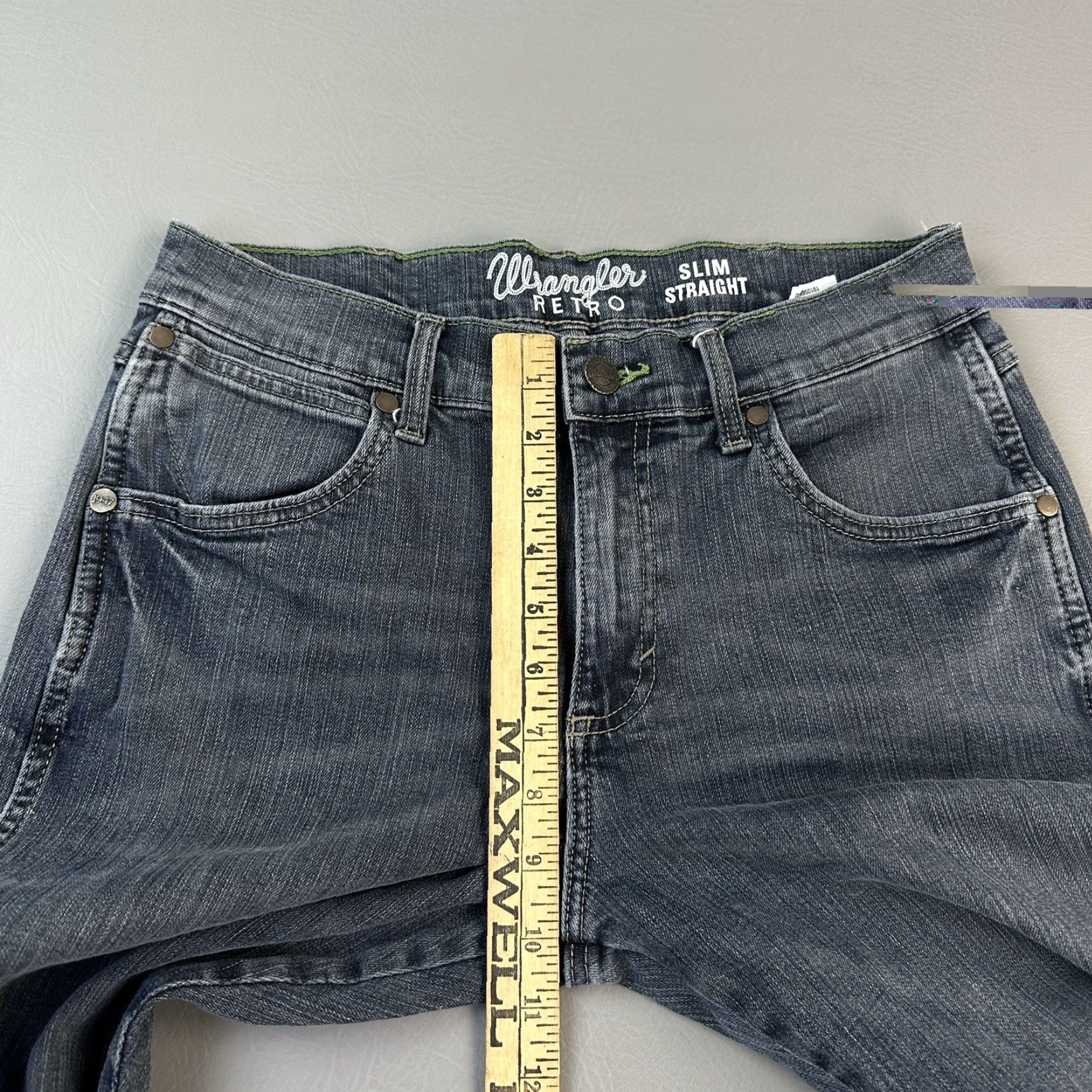Wrangler Wrangler Retro Jeans Mens 30x31 Dark Wash Slim Straight Western Cowboy Rodeo Denim 5-Pocket Button Vintage USA Cowboy Western Mens Size US 30 / EU 46 - 5 Thumbnail