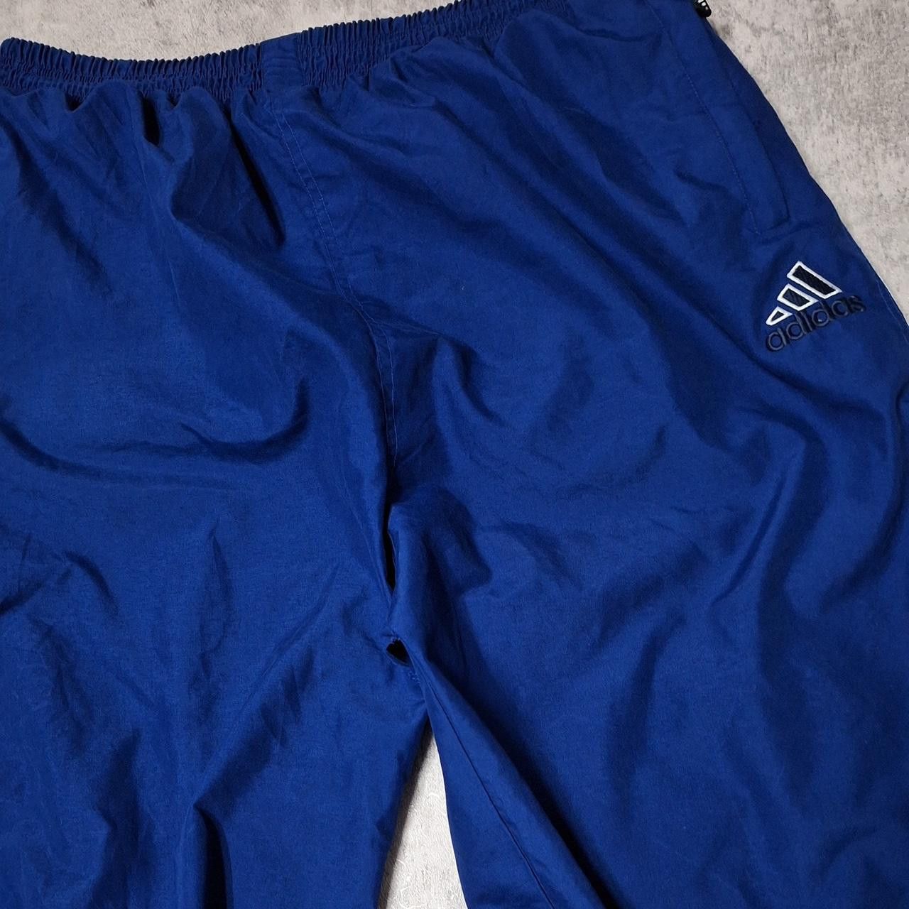 Adidas Adidas blue and white track pants Size US 34 / EU 50 - 2 Thumbnail
