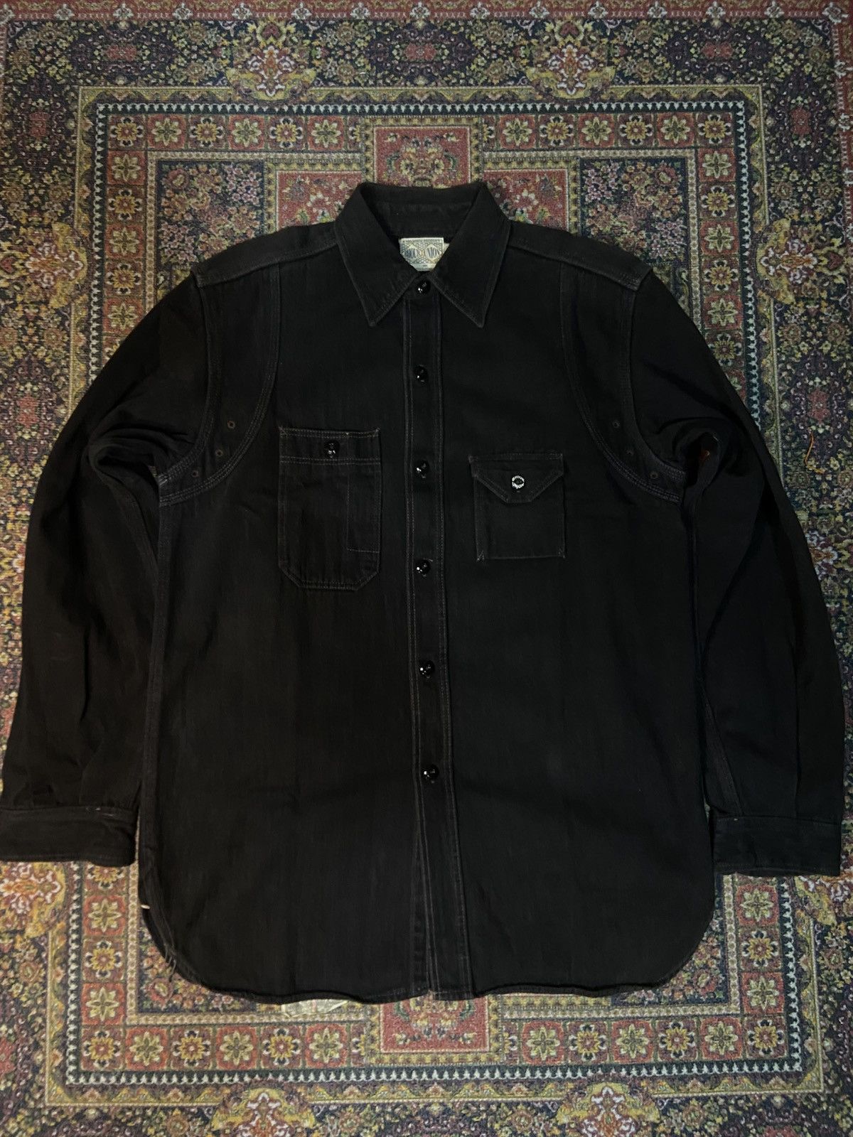 The Real McCoy's × Vintage Vintage Joe McCoy Selvedge 8Hour Union Shirt Size US L / EU 52-54 / 3 - 1 Thumbnail