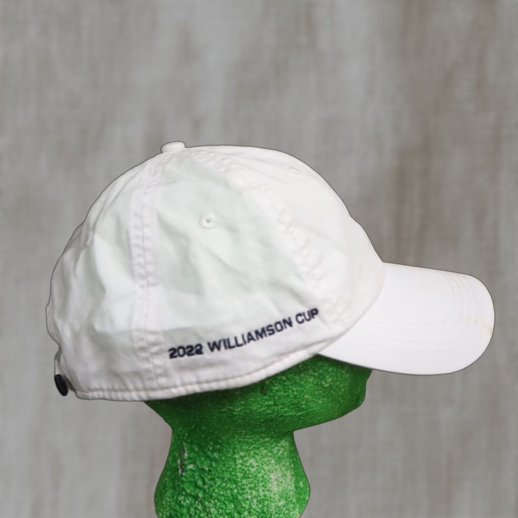 Vintage Williamson Cup Golf Hat Adult Adjustable Cap White - Unbranded Canvas Cotton Hat with Adjustable Size ONE SIZE - 1 Thumbnail