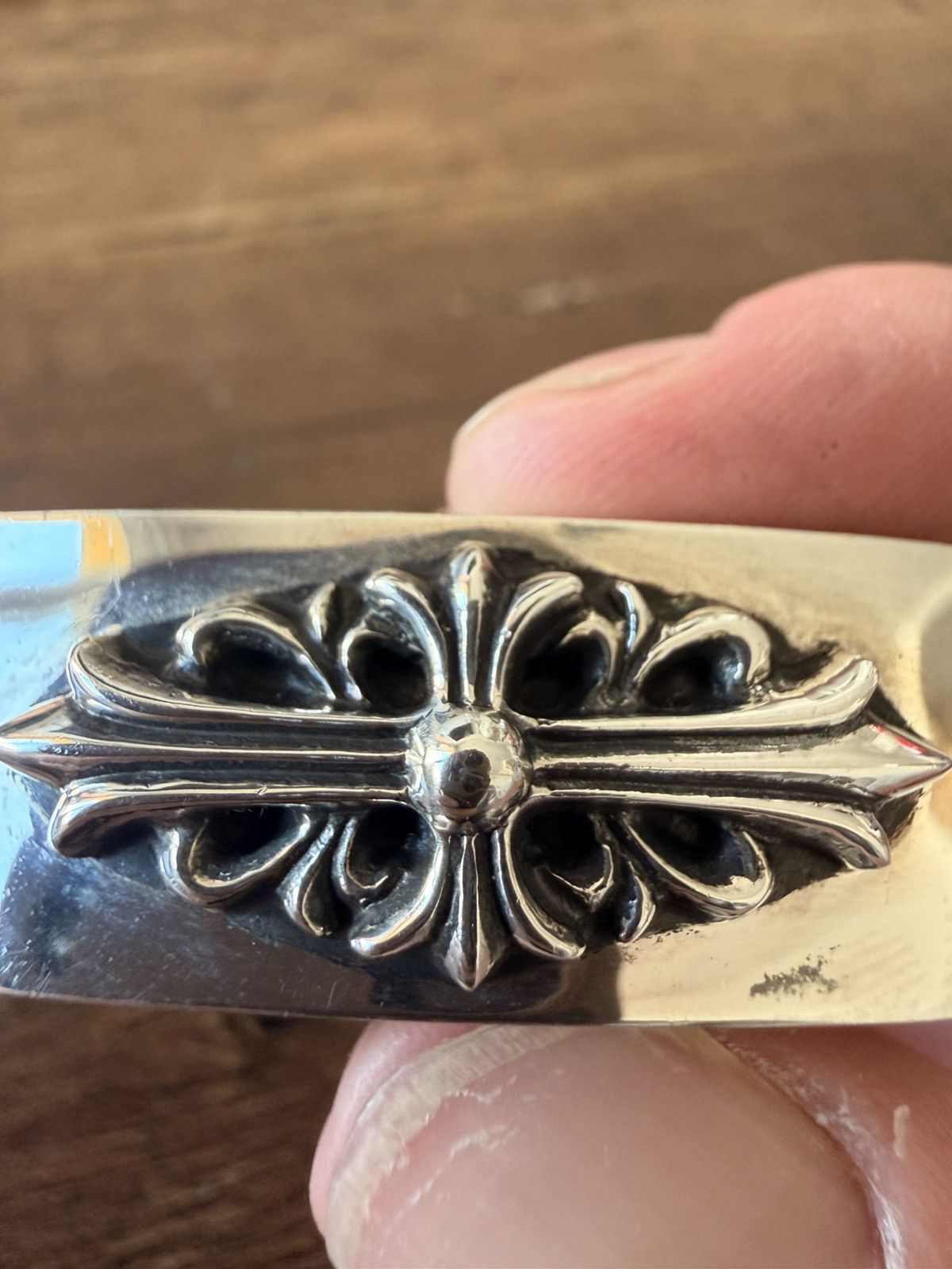 Chrome Hearts Chrome Hearts Cuban Bracelet 100% Authentic RARE Floral Size ONE SIZE - 3 Thumbnail