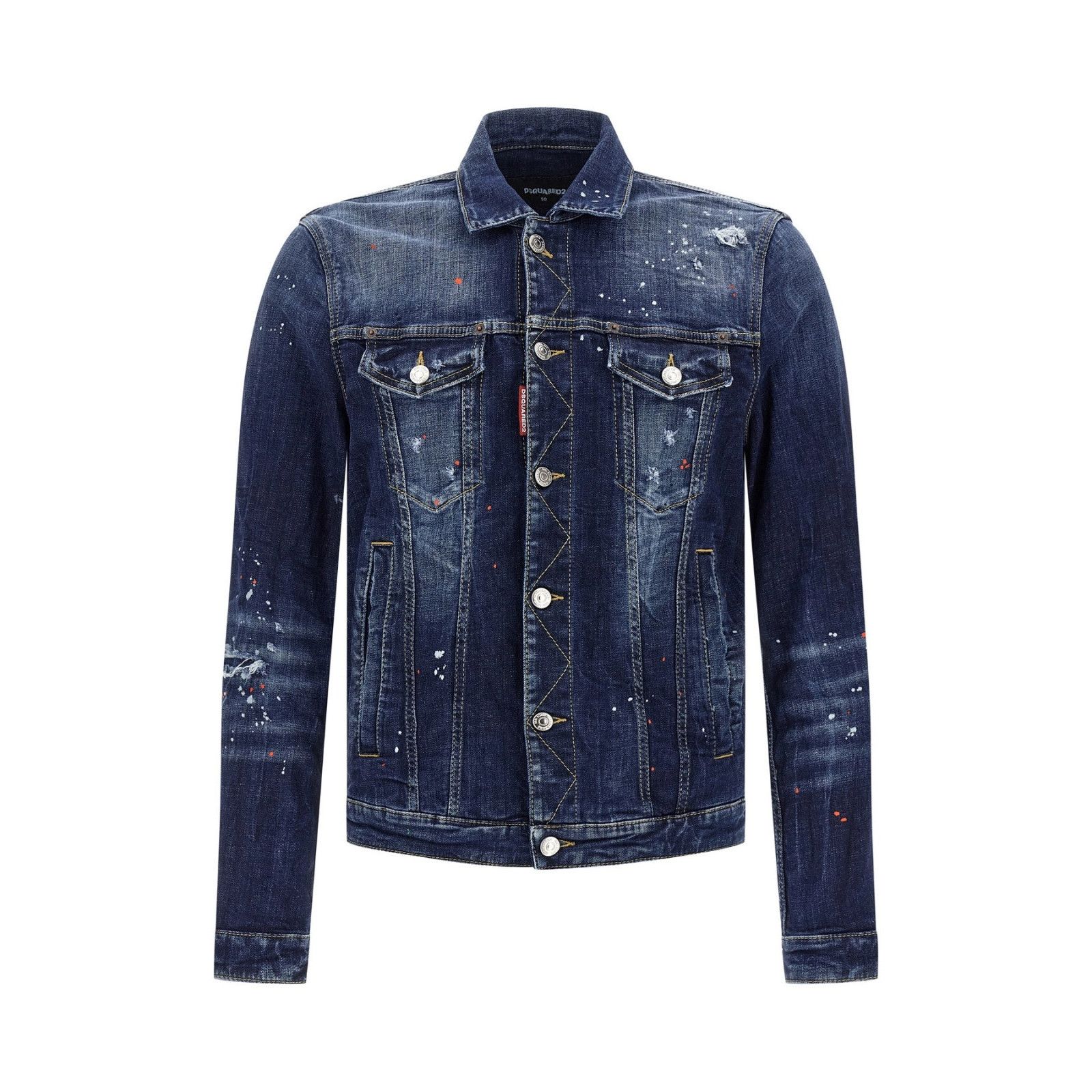 Dsquared2 DSQUARED2 Dan Blue Denim Jacket New & Authentic (Men's size: Size US L / EU 52-54 / 3 - 1 Thumbnail