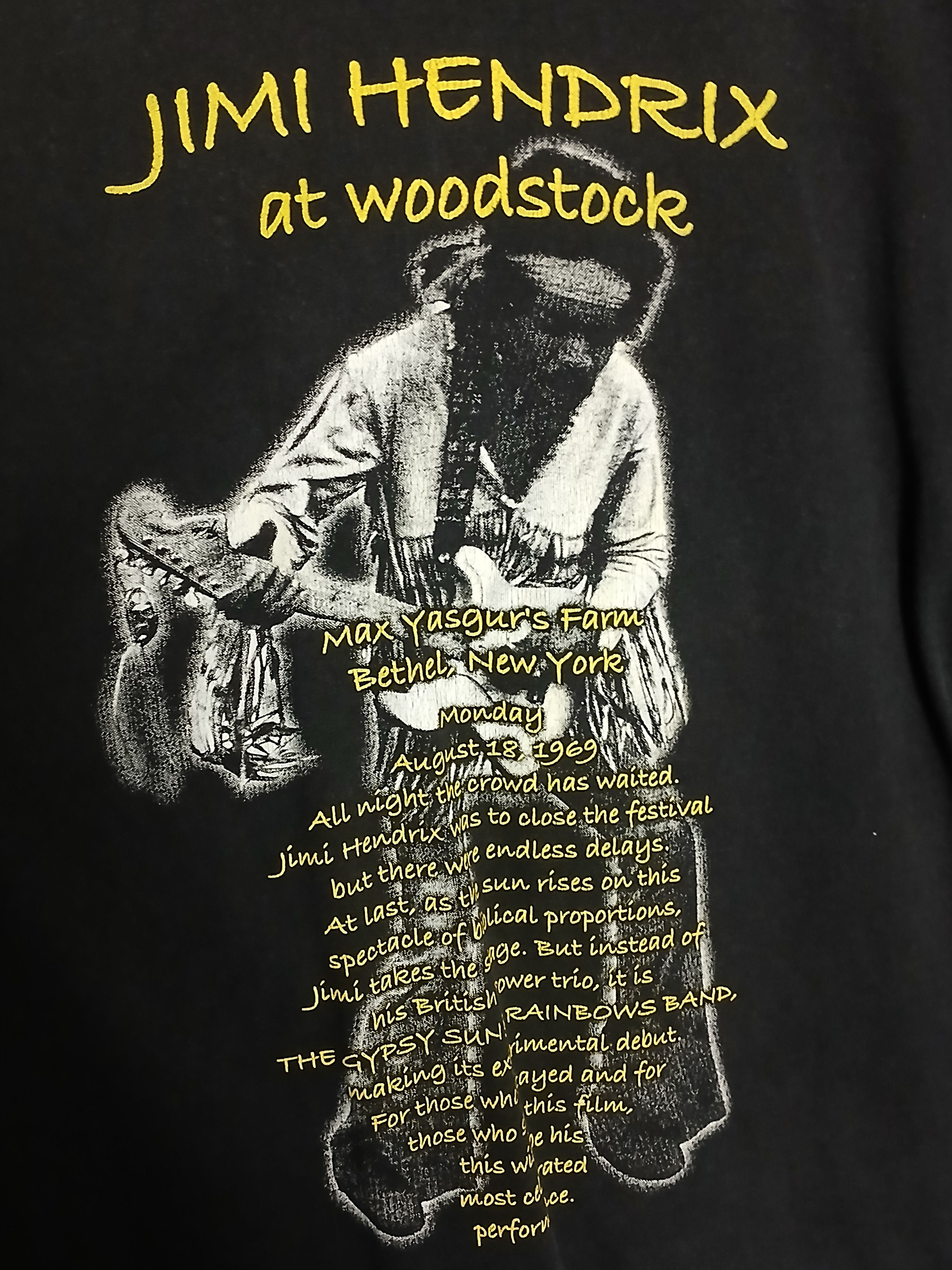 Band Tees × Jimi Hendrix Jimi Hendrix At Woodstock T-Shirt Size US L / EU 52-54 / 3 - 3 Thumbnail