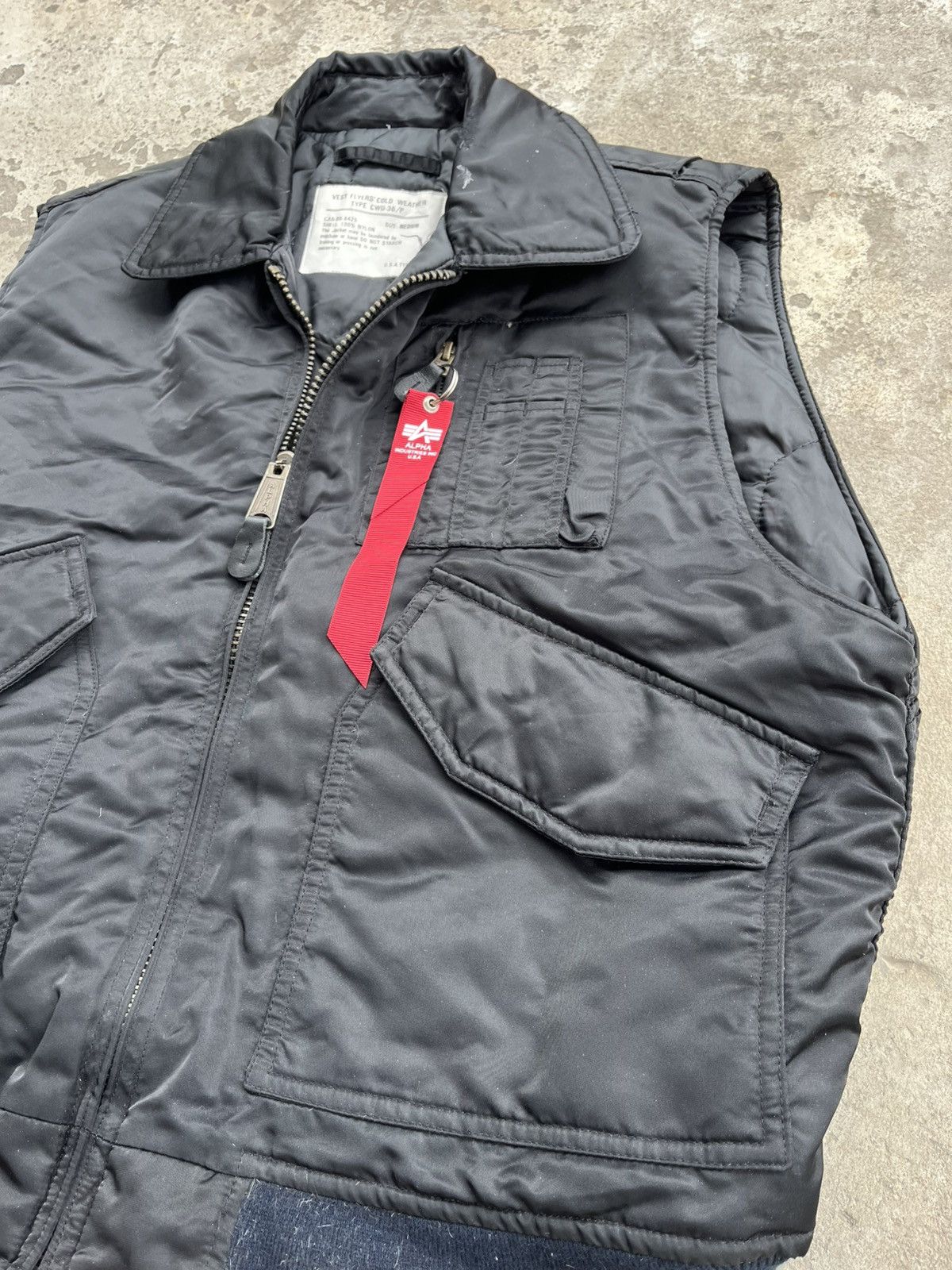 Alpha Industries × Japanese Brand Alpha Industries CWU-36/P Bomber Vest Flyers Cold Jacket Y2K Size US M / EU 48-50 / 2 - 8 Thumbnail