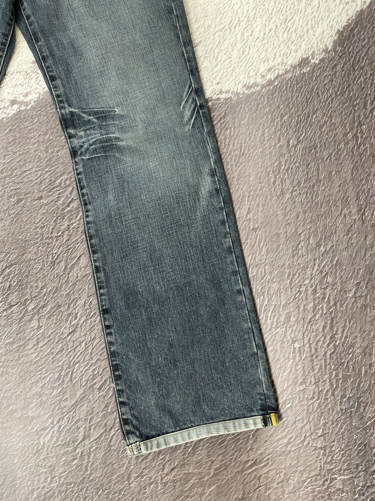 Schott Schott NYC vintage buckle back faded distressed denim jeans Size US 30 / EU 46 - 5 Thumbnail