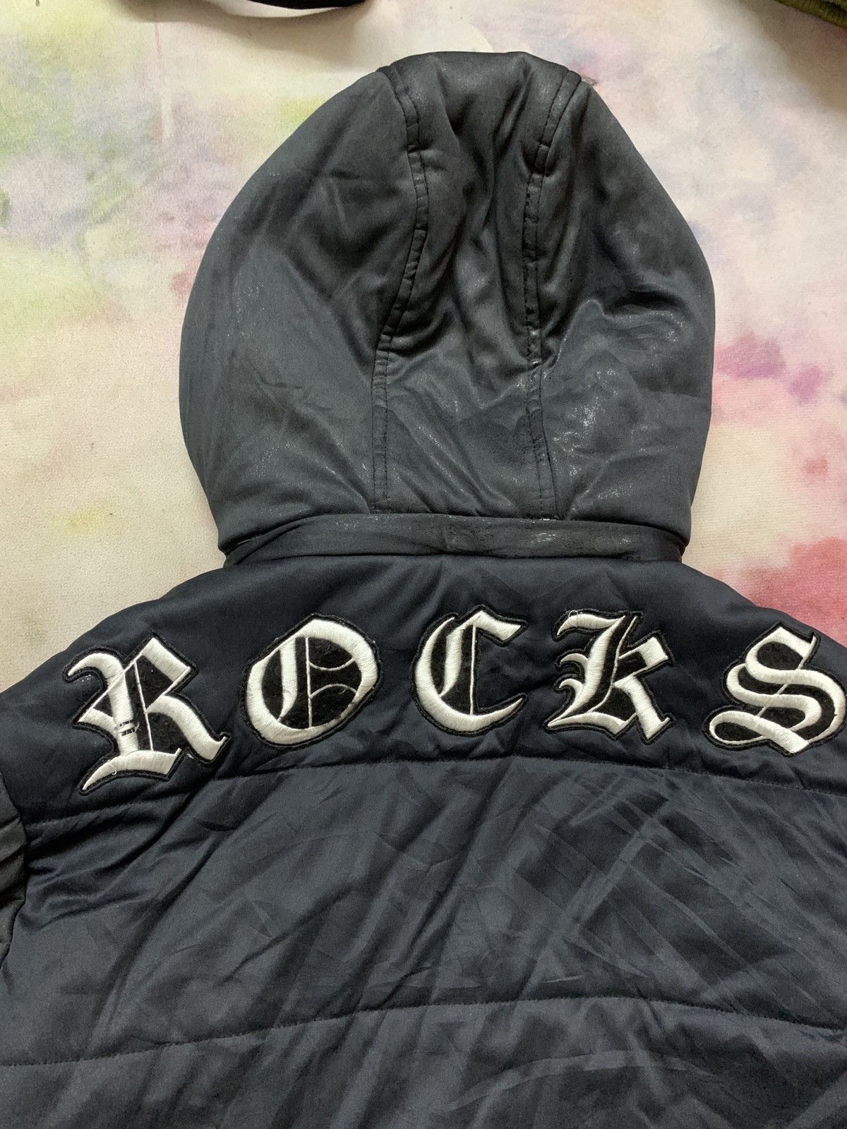 In The Attic In the Attic Apocalypse Goth Distress Puffer Jacket Size US M / EU 48-50 / 2 - 9 Thumbnail