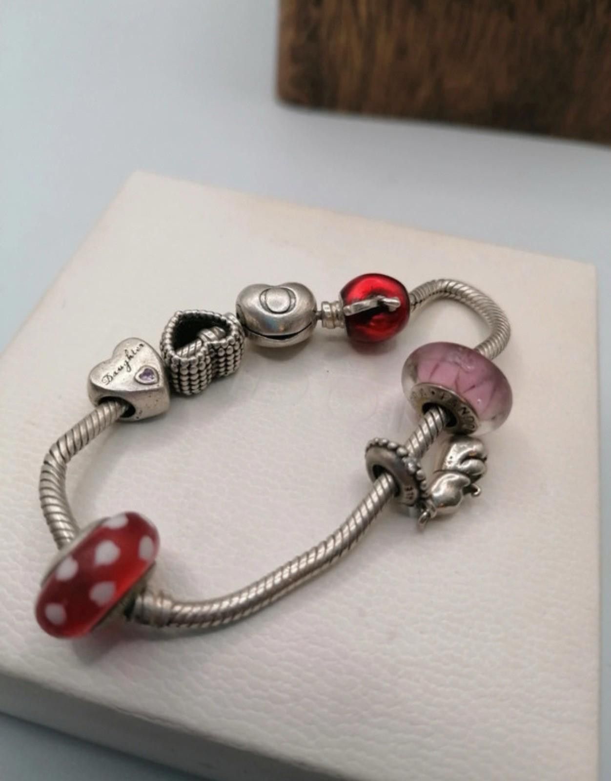 pandora Original Pandora 925 sterling silver bracelet x6 charms Size ONE SIZE - 4 Thumbnail