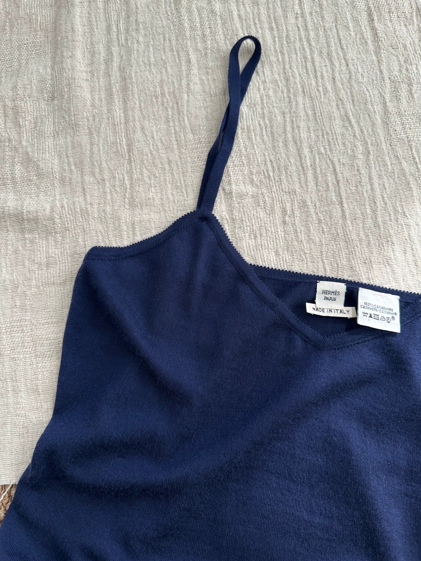 Hermes HERMES JPG Gaultier cashmere cami women's navy blue Size M / US 6-8 / IT 42-44 - 6 Thumbnail