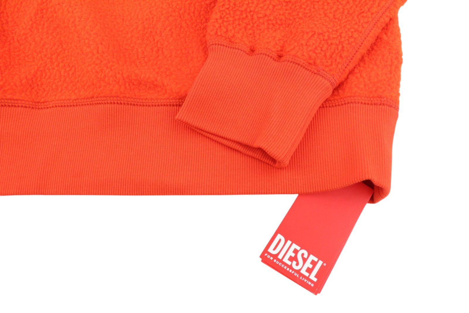 Diesel S-MAST-REV M Orange Front Logo Sweatshirt 41010 Size US M / EU 48-50 / 2 - 5 Thumbnail
