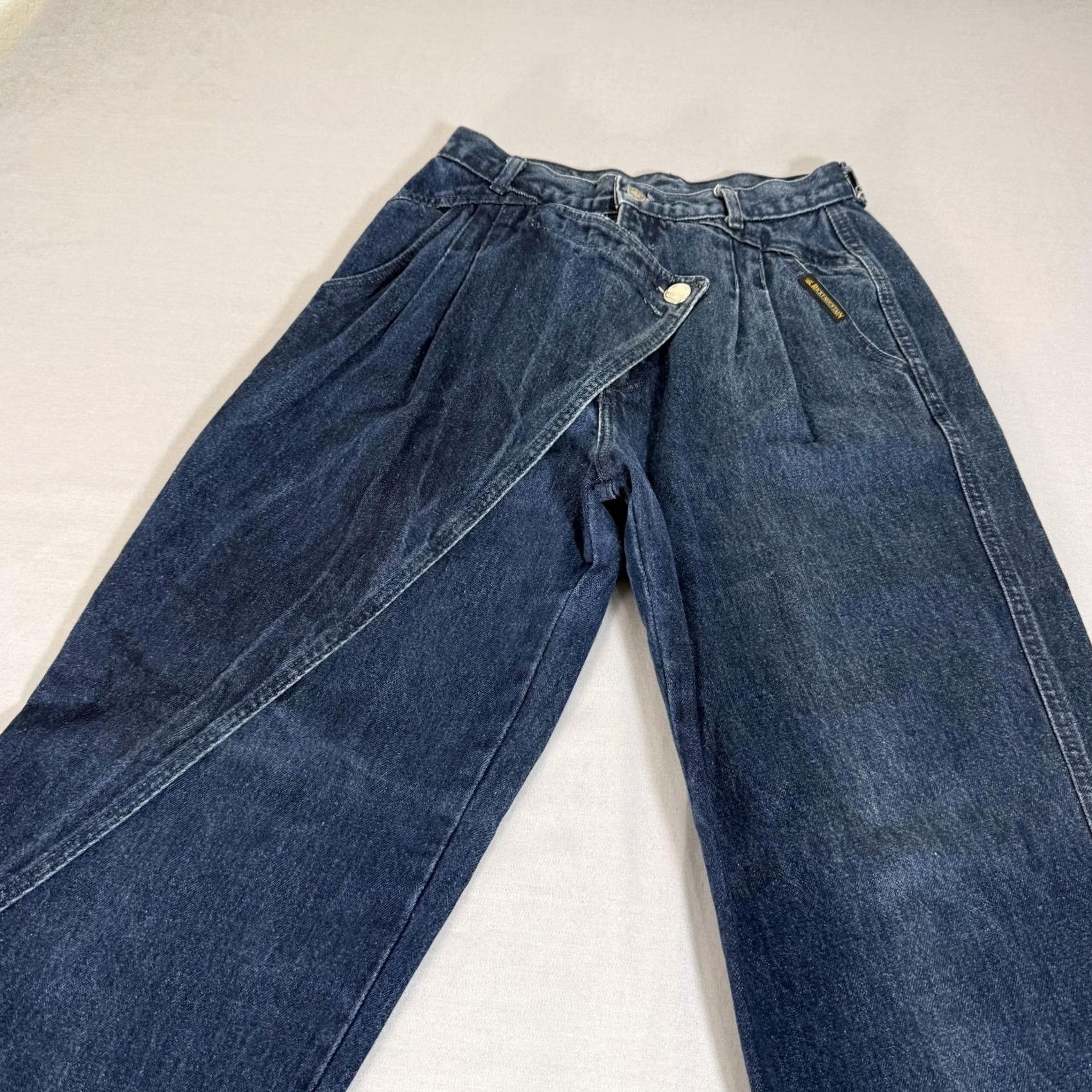Vintage VINTAGE Rocky Mountain Jeans Womens 11 Blue Denim Pants Western 90s Size 32" / US 10 / IT 46 - 4 Thumbnail