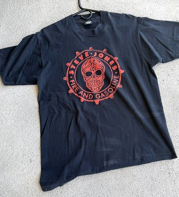 Other Steve Jones/Sex Pistols FIRE AND GASOLINE 1989 T-shirt. Size US M / EU 48-50 / 2 - 6 Thumbnail