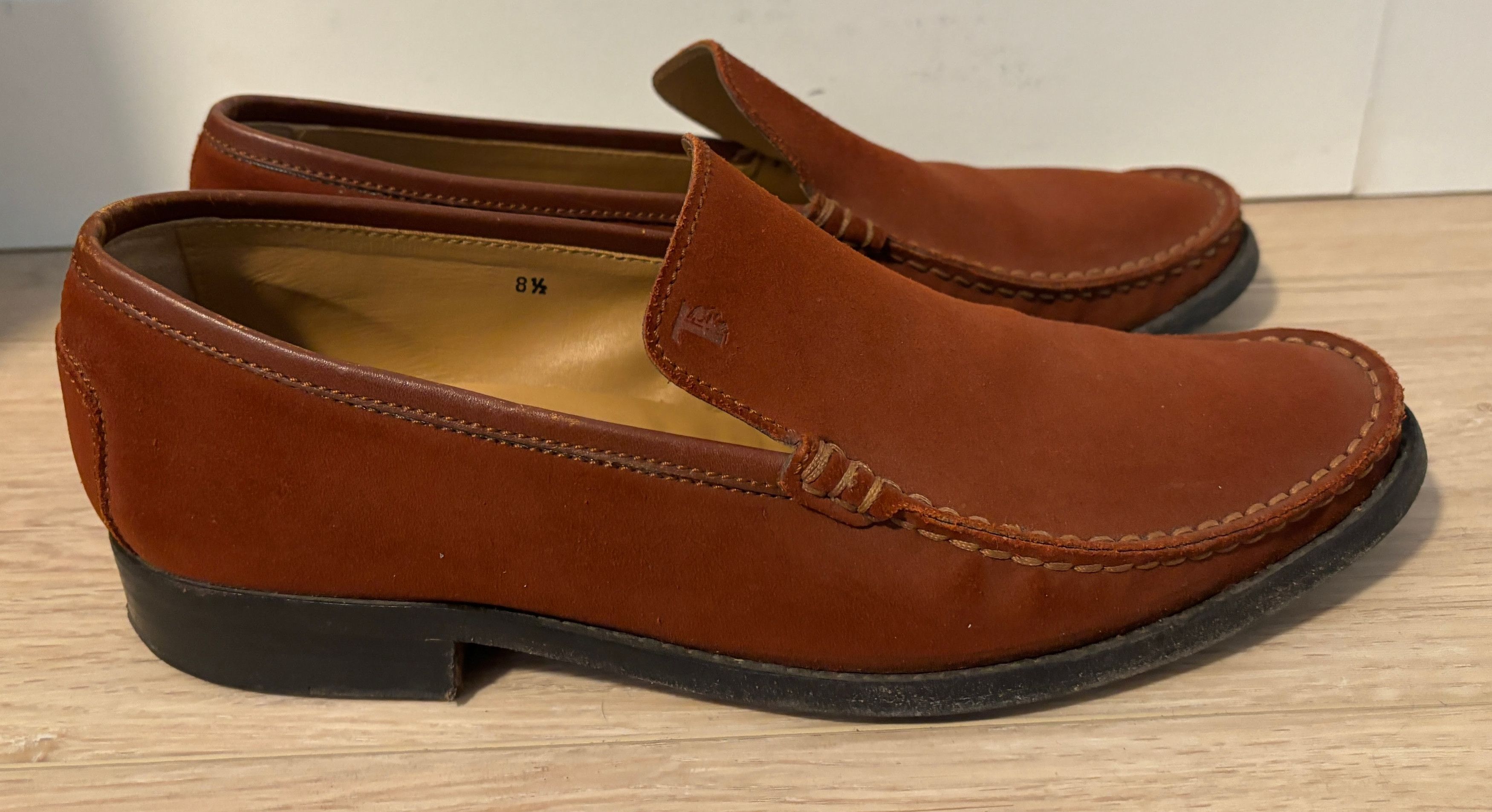Tod's $750 Burnt Sienna Suede Slip on Shoes/ Loafers 9.5 Size US 9.5 / EU 42-43 - 10 Thumbnail