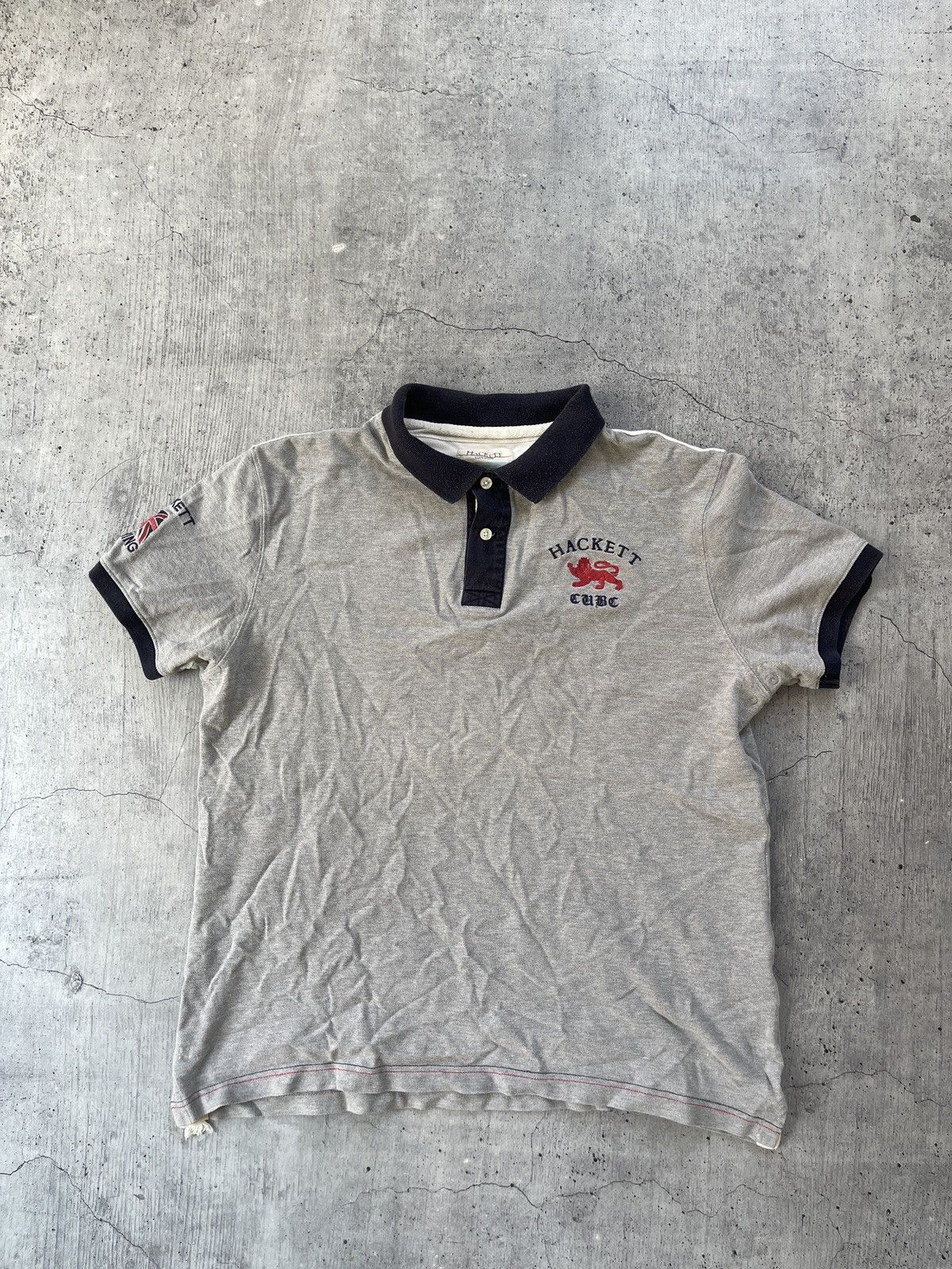 Hackett Hackett London Great Britain Big Logo Polo Shirt Size US XL / EU 56 / 4 - 2 Thumbnail
