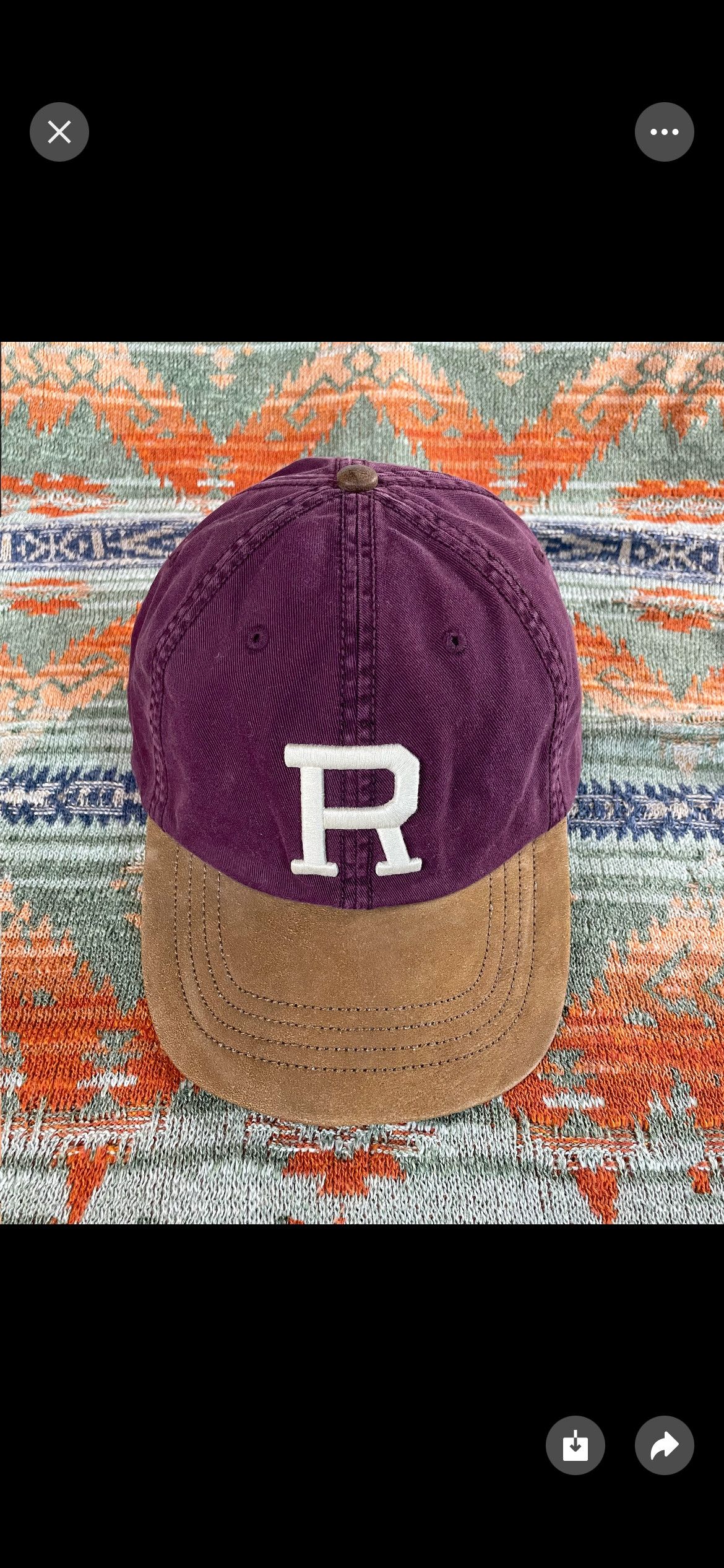 Ralph Lauren × Rugby Ralph Lauren Ralph Lauren Rugby Outdoor Leather Peak Baseball Cap Hat Size ONE SIZE - 1 Thumbnail