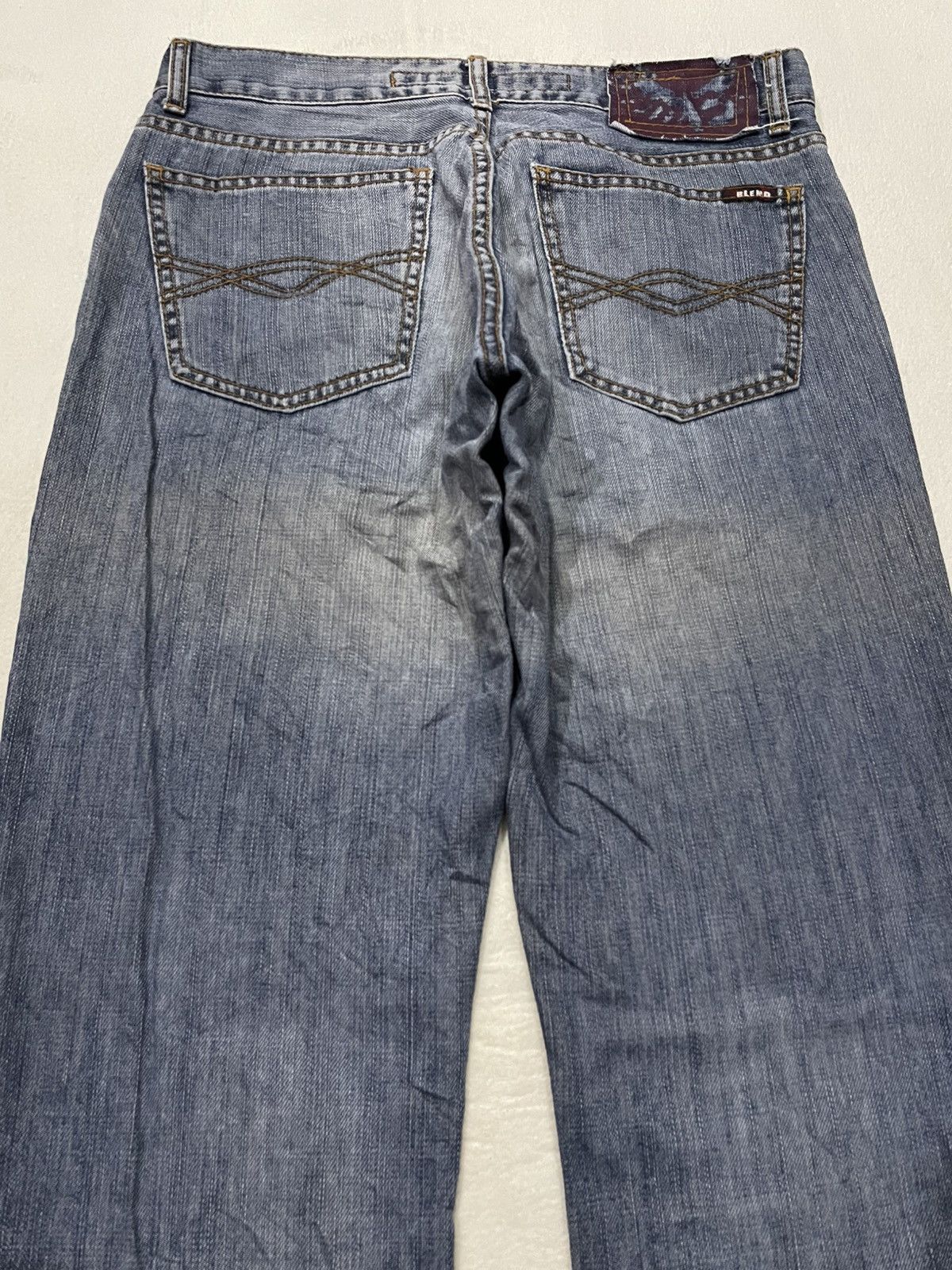 Blends Vintage Blend Denim Boot Cut Mudwash Jeans Size US 32 / EU 48 - 11 Thumbnail