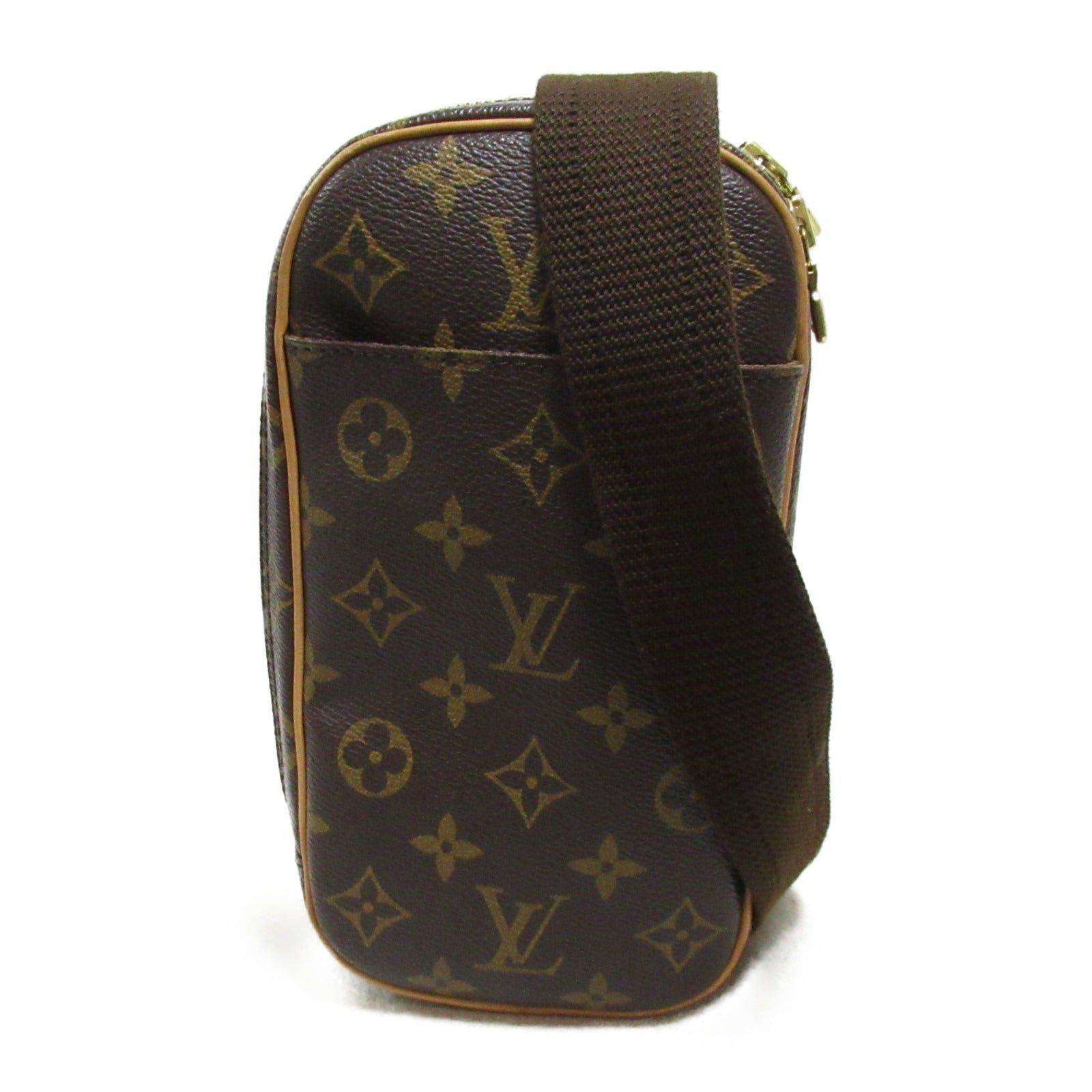 Louis Vuitton Pochette Ganju Waist Bag Body Coated Canvas Monogram Brown