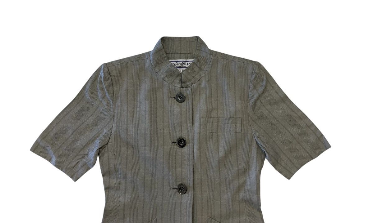 Vintage × Yves Saint Laurent Vintage Yves Saint Laurent YSL short sleeve button up Size M / US 6-8 / IT 42-44 - 4 Thumbnail