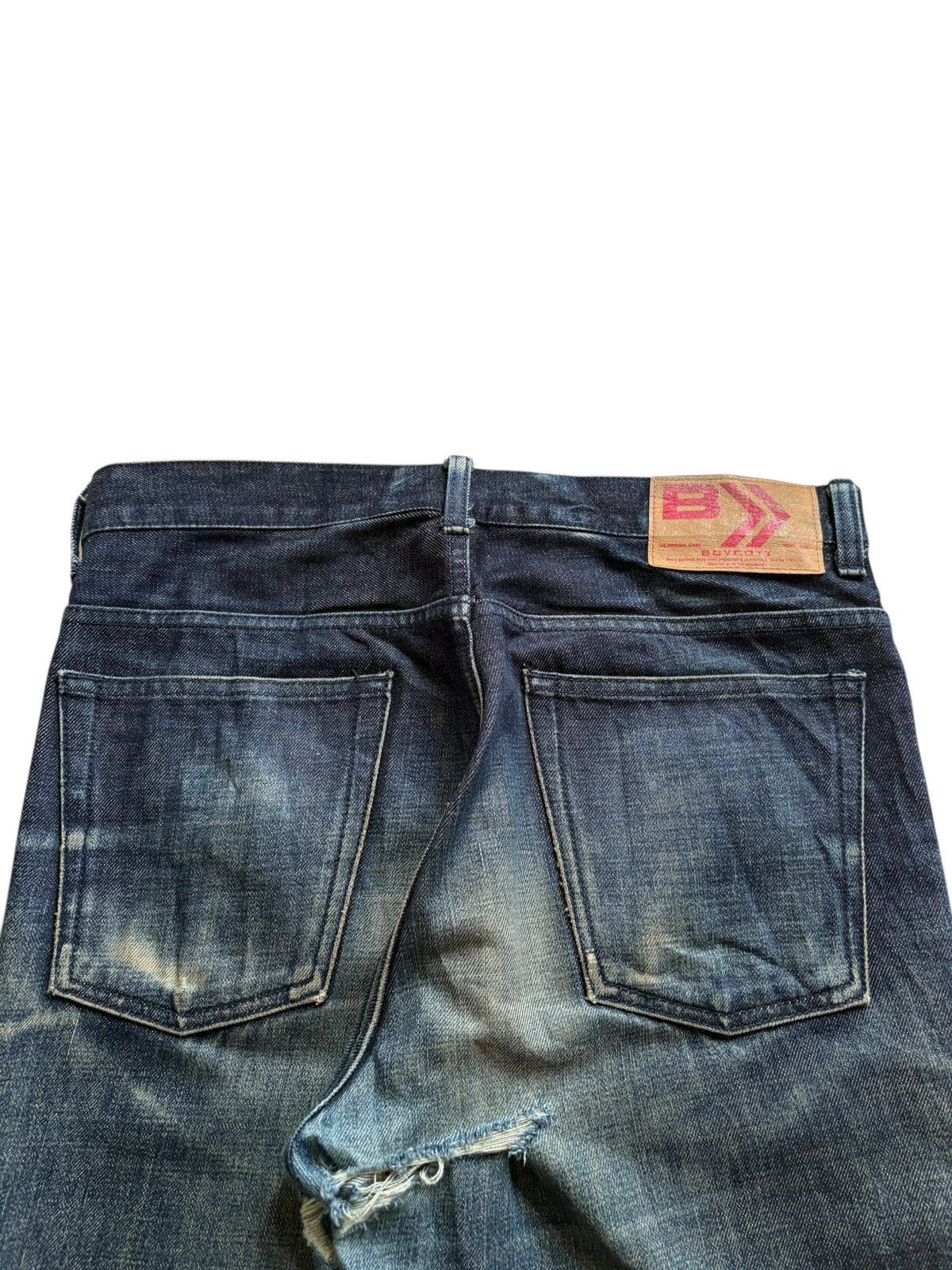 Boycott × Japanese Brand Vintage Boycott Rusty Mud Wash Distress Rip Flare Jeans Size US 32 / EU 48 - 9 Thumbnail