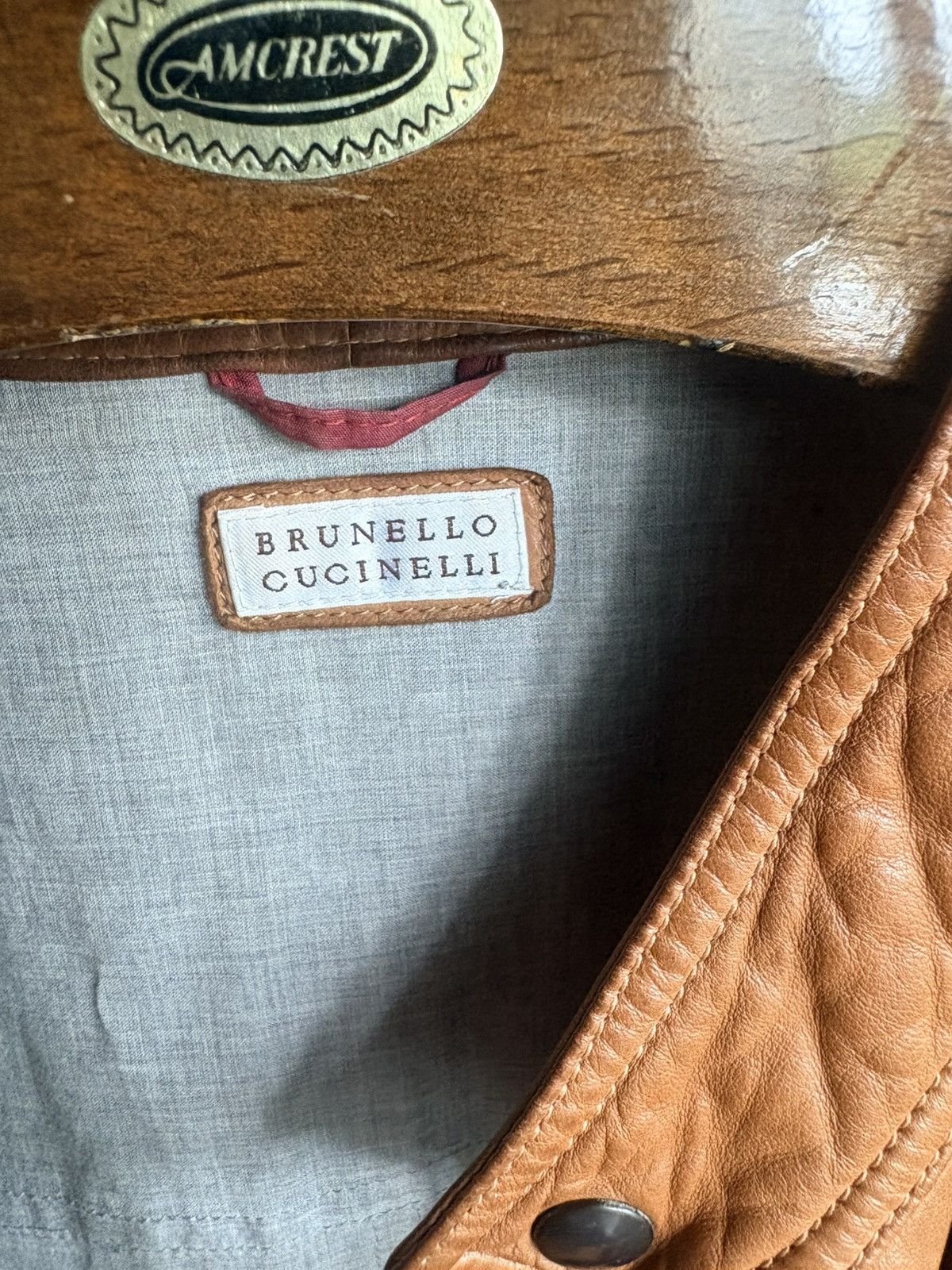 Brunello Cucinelli Brunello Cucinelli Leather Jacket Size US M / EU 48-50 / 2 - 7 Thumbnail