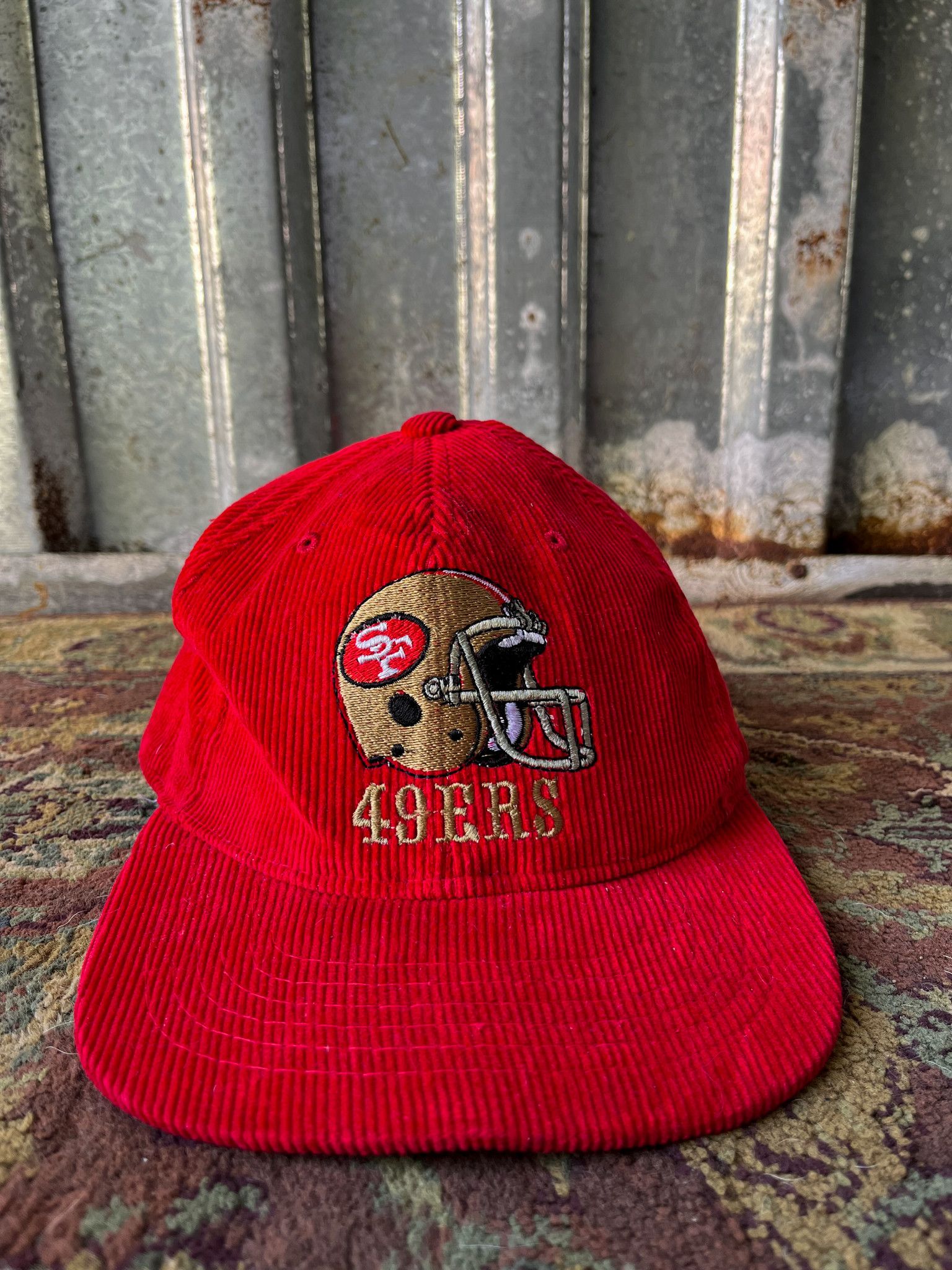 corduroy 49ers hat