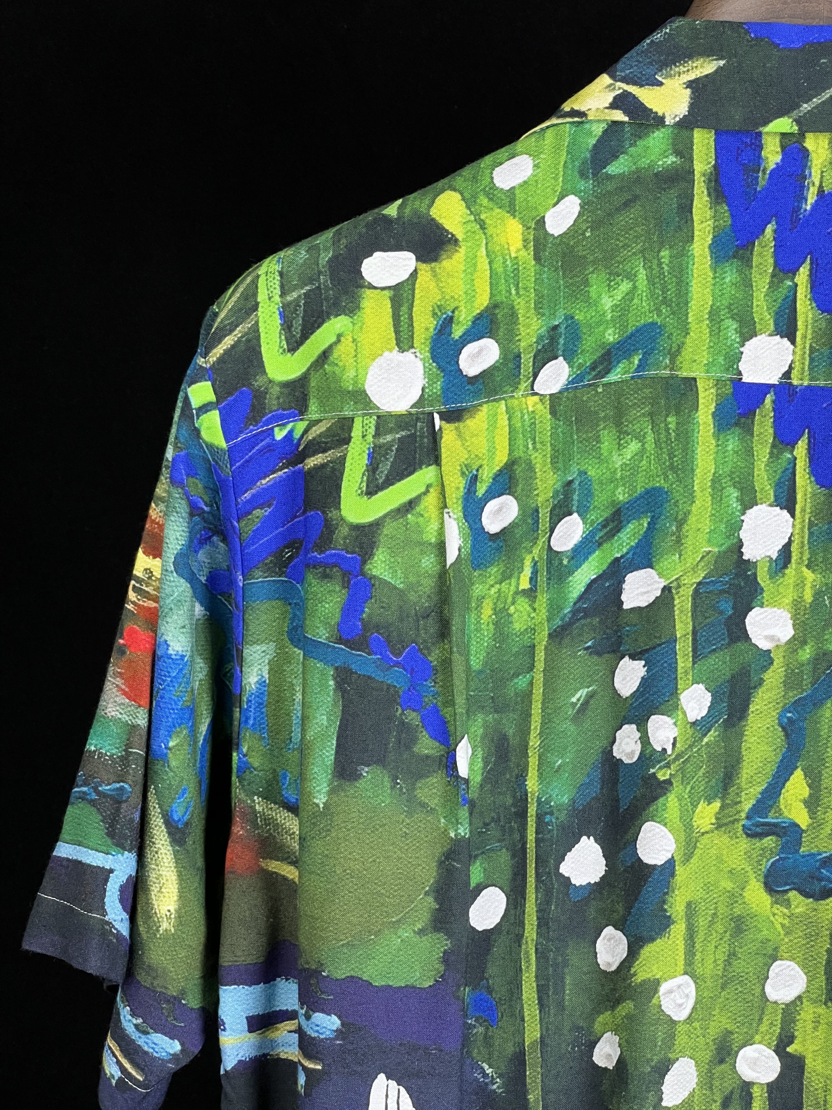 Japanese Brand UNWORN* JP Artist Painting shirt short sleeve Size US M / EU 48-50 / 2 - 9 Thumbnail