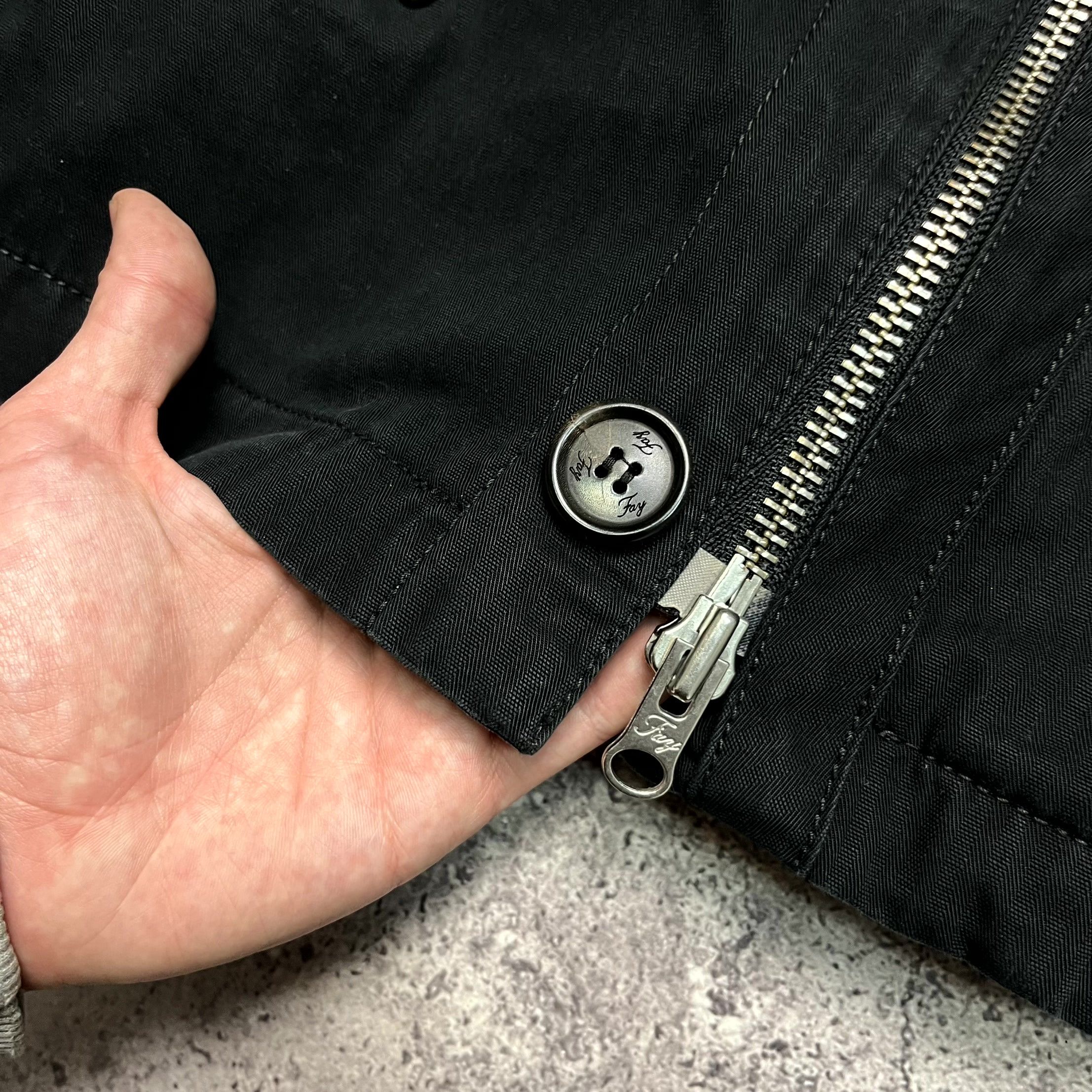 Fay Y2K Fay Womens Black Utility Zip Pocket Biker Jacket Size M Size M / US 6-8 / IT 42-44 - 5 Thumbnail