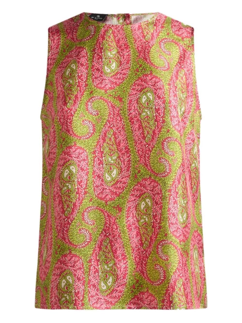 Etro Tank Top With Side Vents Size M / US 6-8 / IT 42-44 - 1 Thumbnail